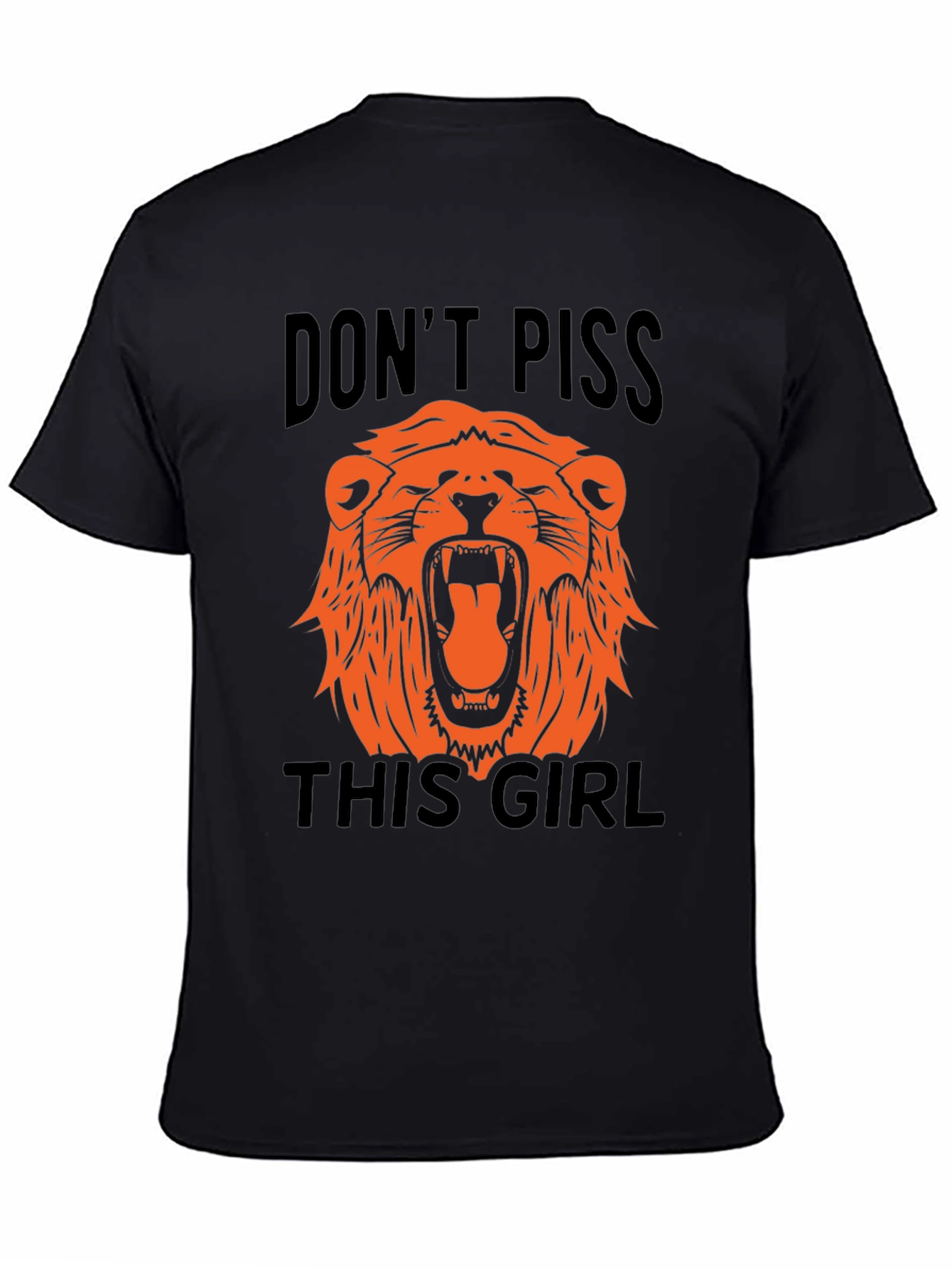 Black Don't Piss This Girl Black Graphic Tee view 4
