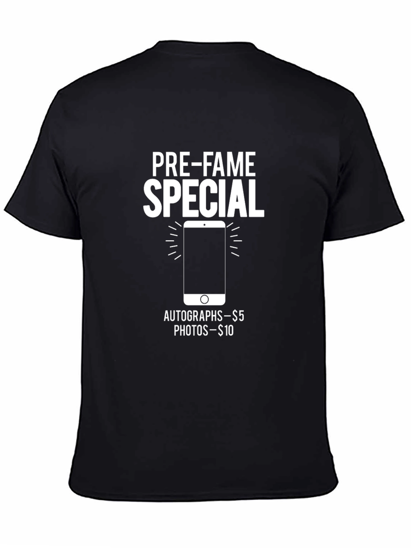 Black Pre-Fame Special Black Graphic Tee view 4