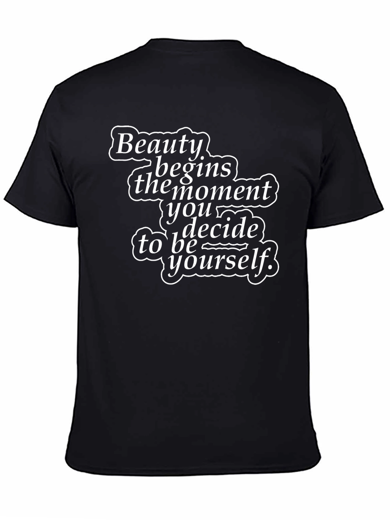 Black Beauty Begins Graphic Tee - Black Unisex T-Shirt view 4