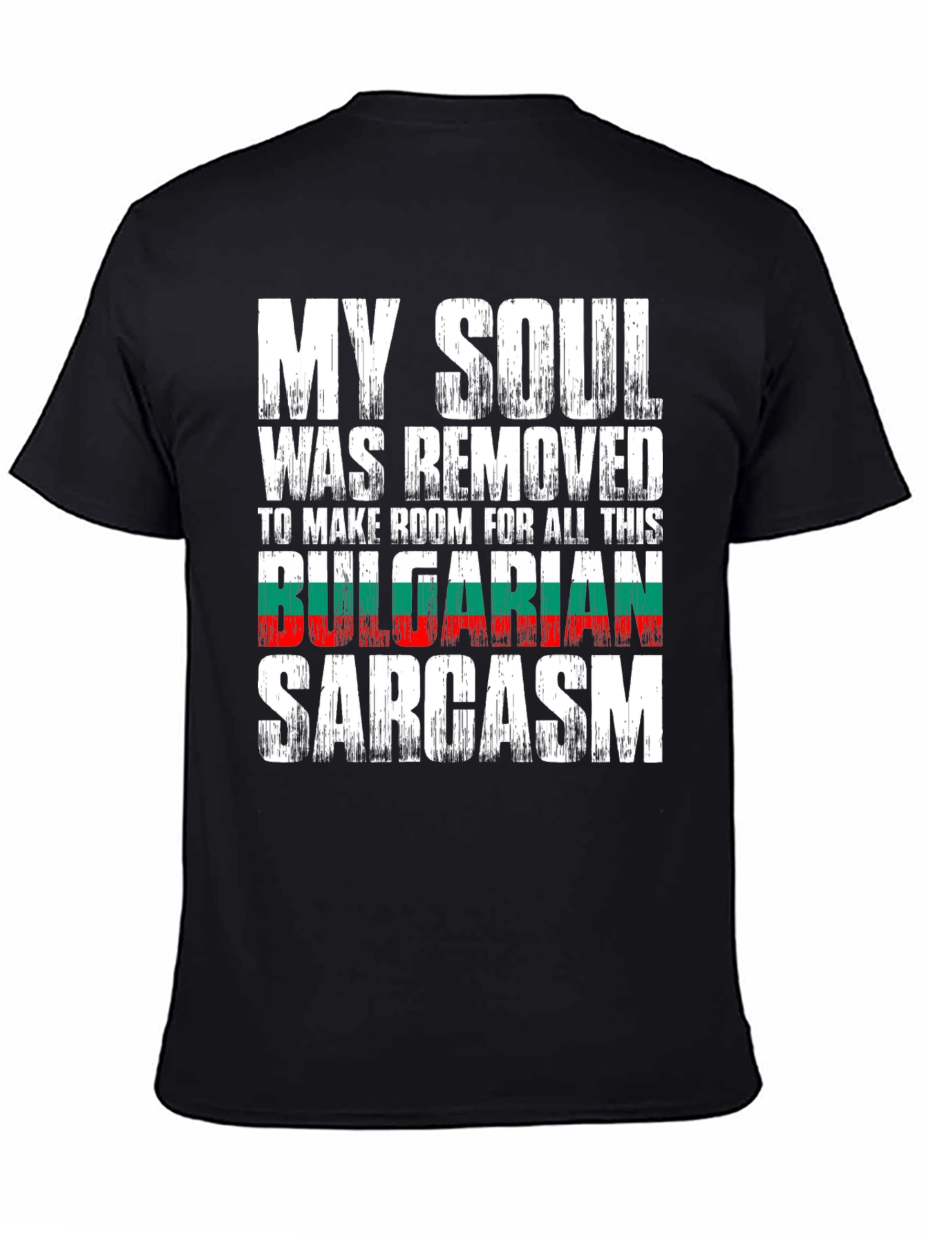 Black Funny Bulgarian Sarcasm T-Shirt view 4
