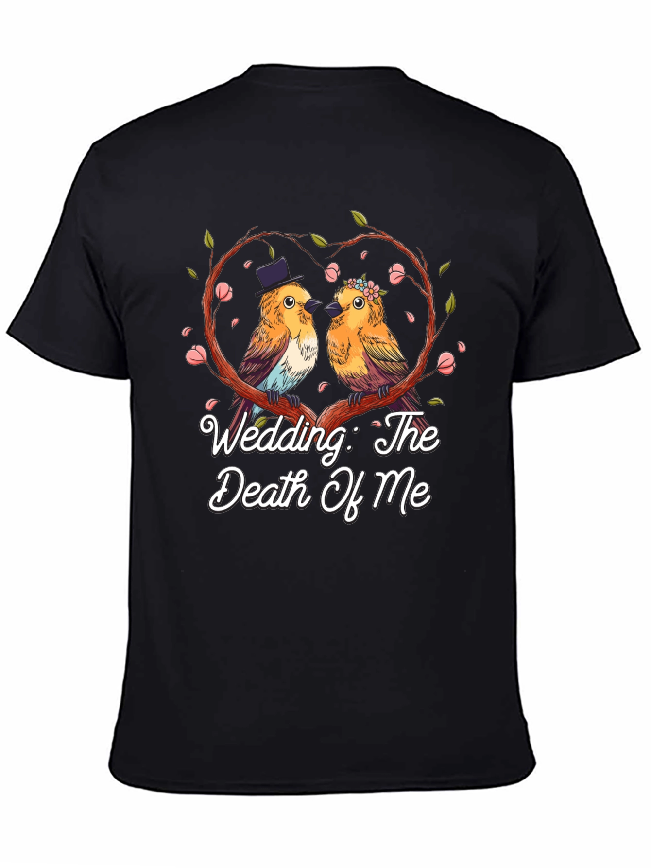 Black Wedding The Death Of Me Bird T-Shirt view 4