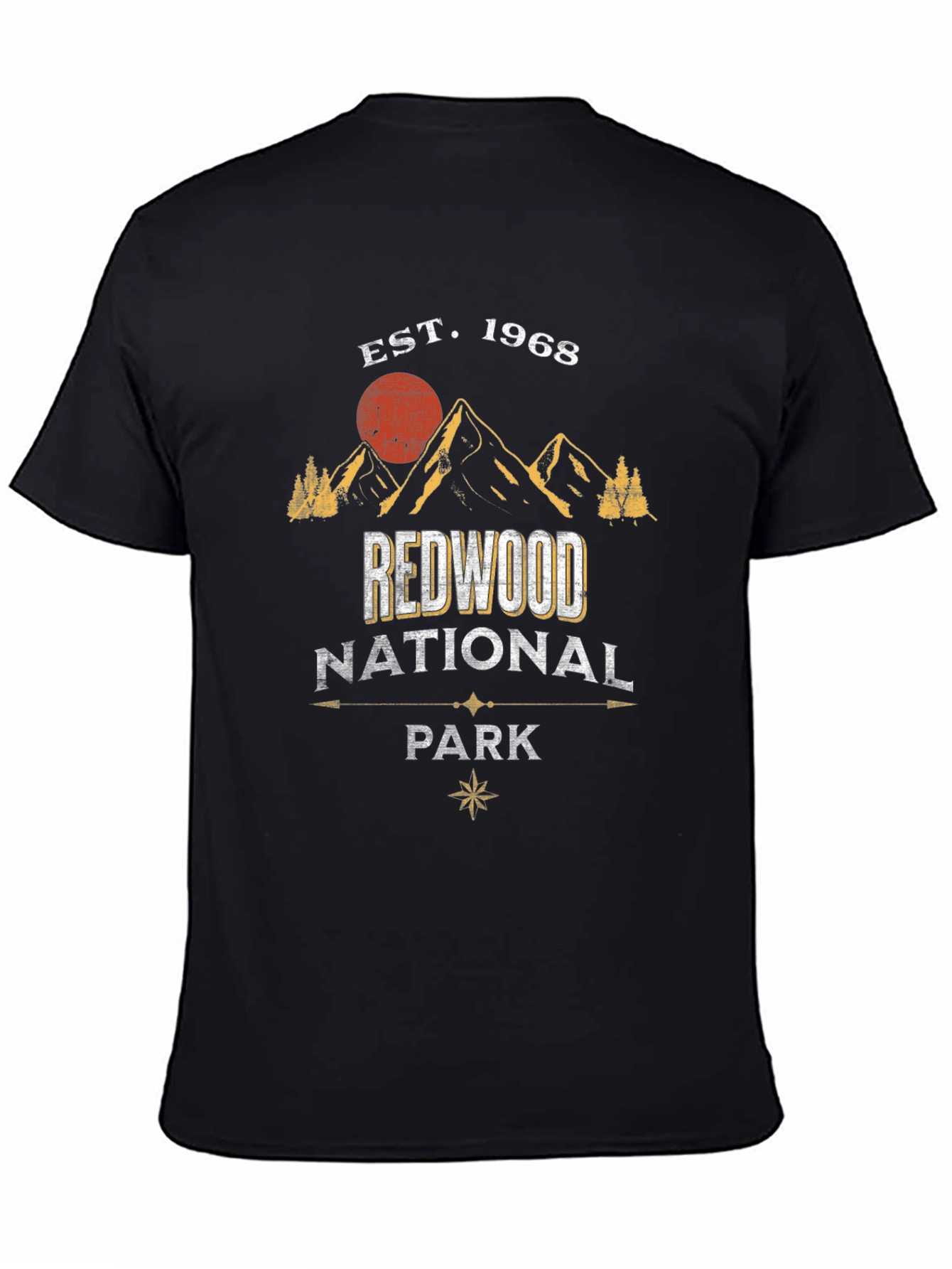 Black Redwood National Park T-Shirt - Est. 1968 view 4