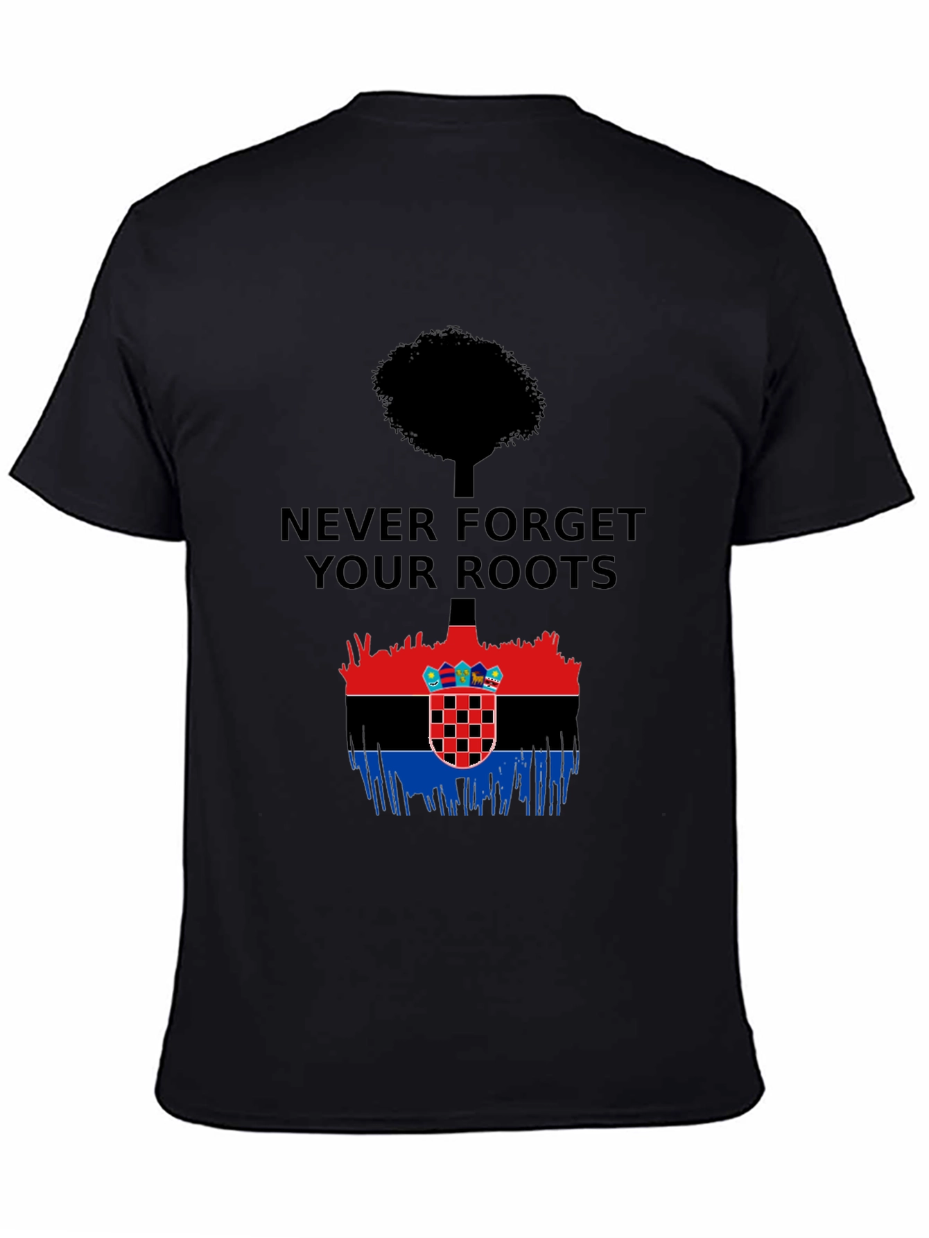 Never Forget Roots Croatia Flag Graphic Tee - 4