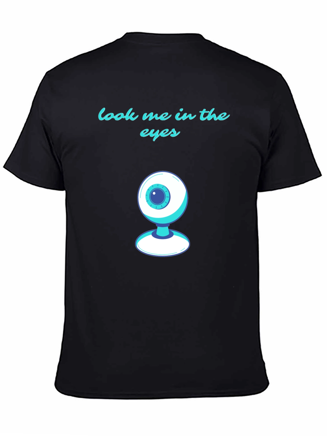 Black Look Me in the Eyes Graphic Tee view 4