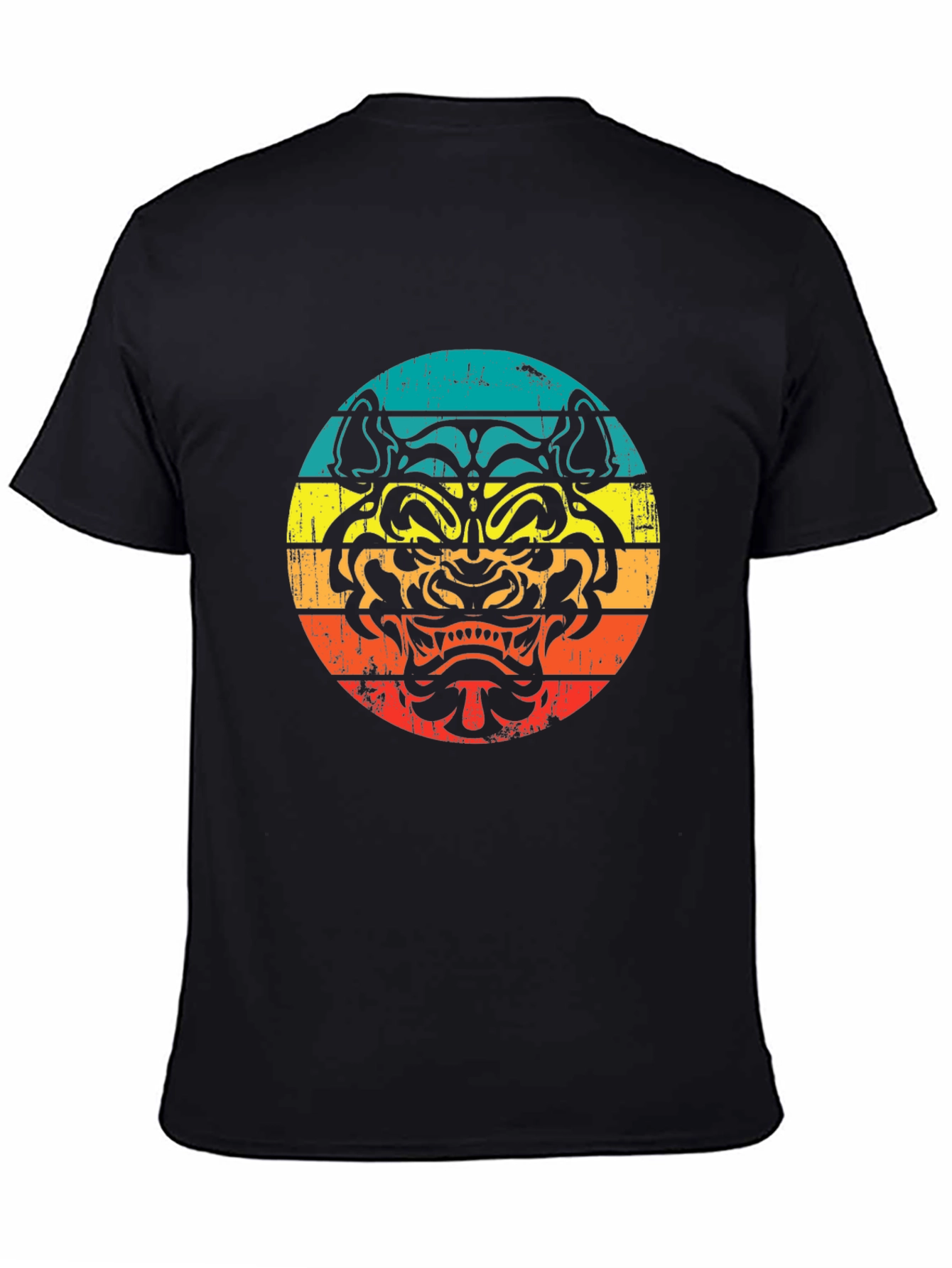Black Retro Tiger Graphic T-Shirt - Black view 4