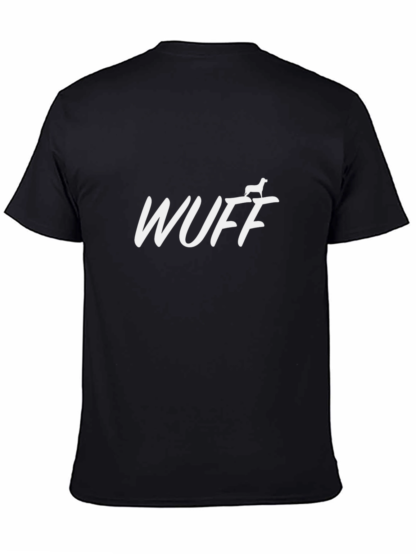 Black WUFF Dog Lover's T-Shirt - Black view 4