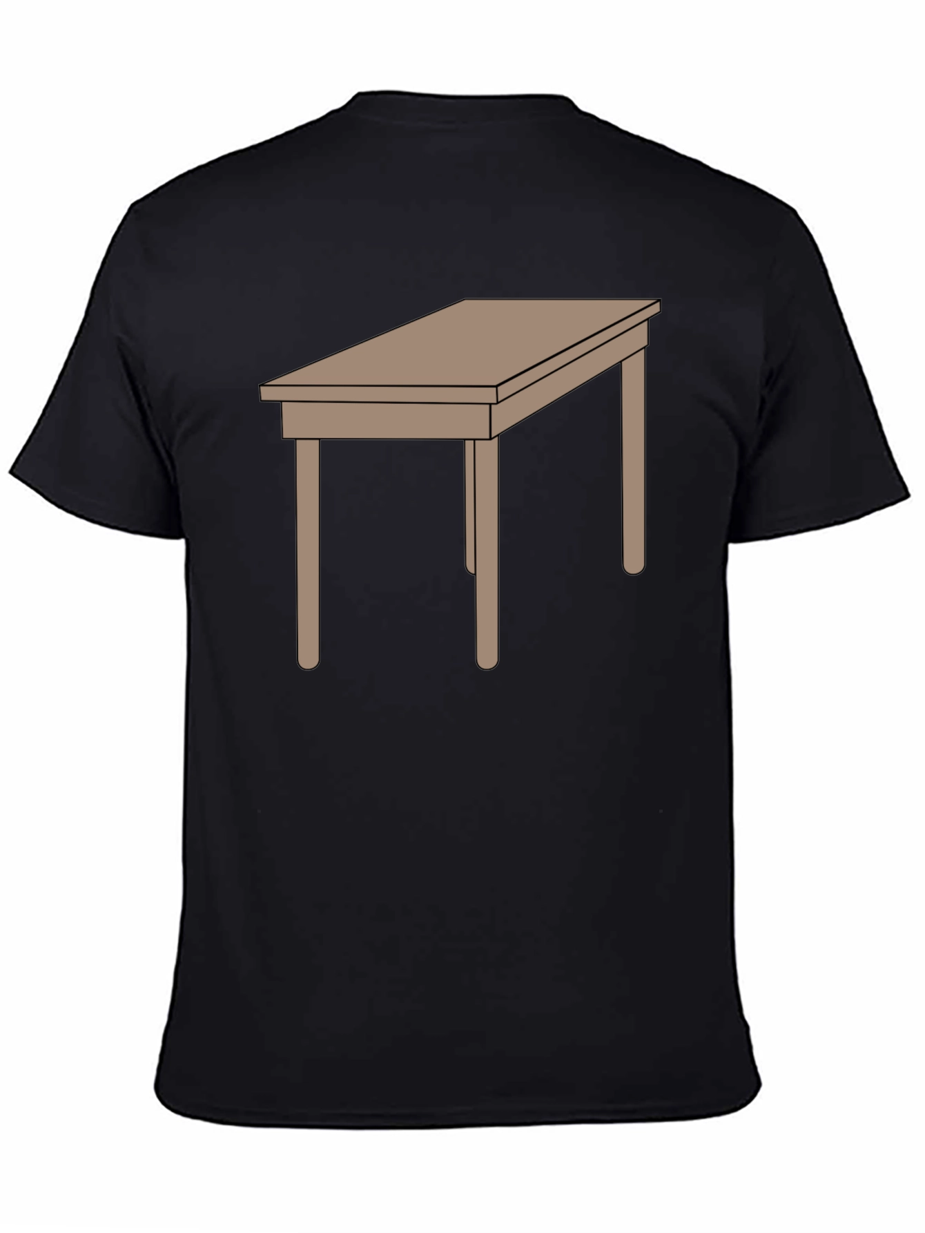 Black Table Graphic Tee - Stylish Comfort, Unique Design view 4