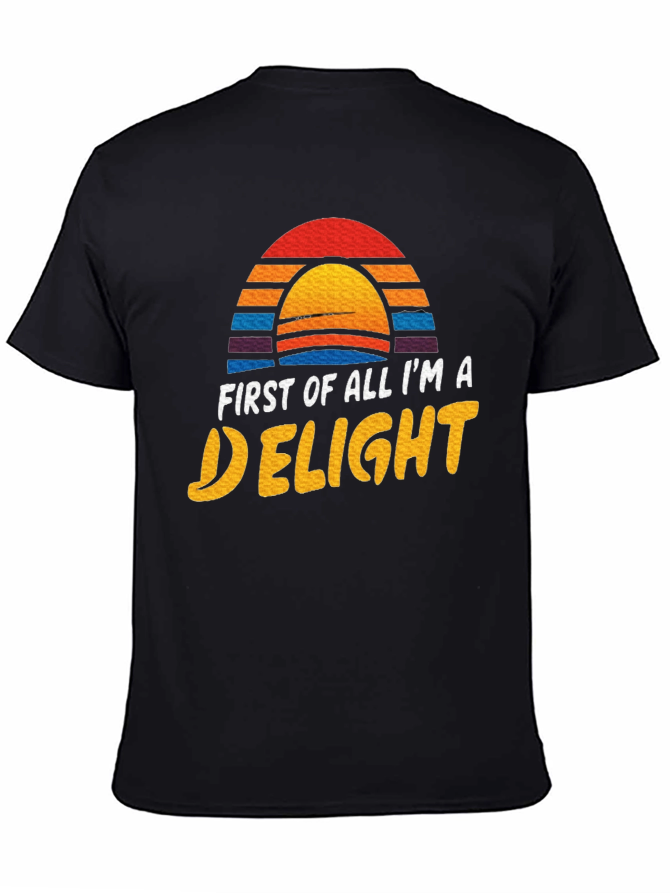 Black First Of All I'm A Delight Graphic Tee view 4