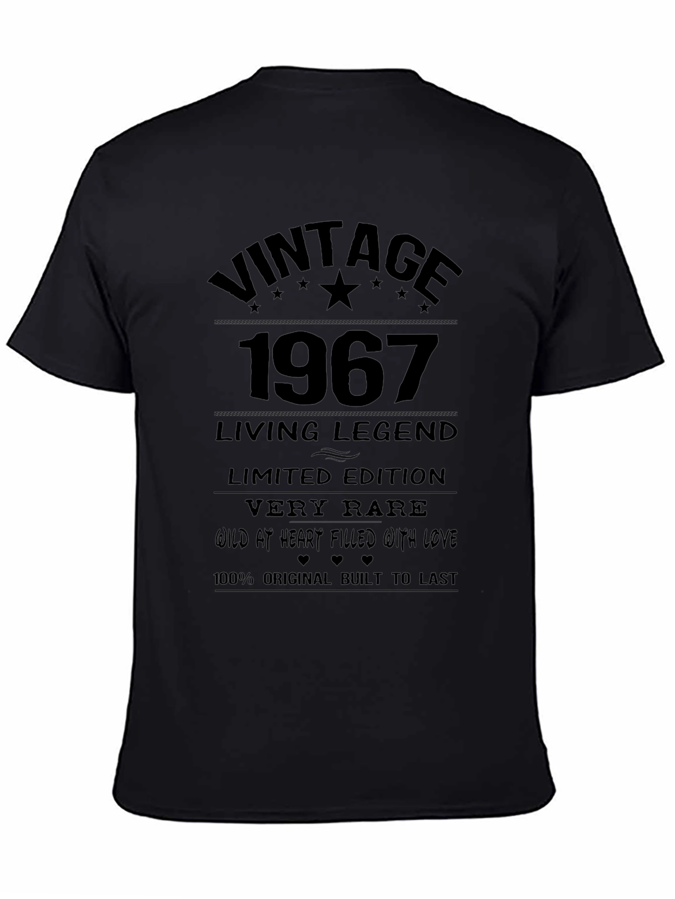 Black Vintage 1967 Living Legend T-Shirt view 4