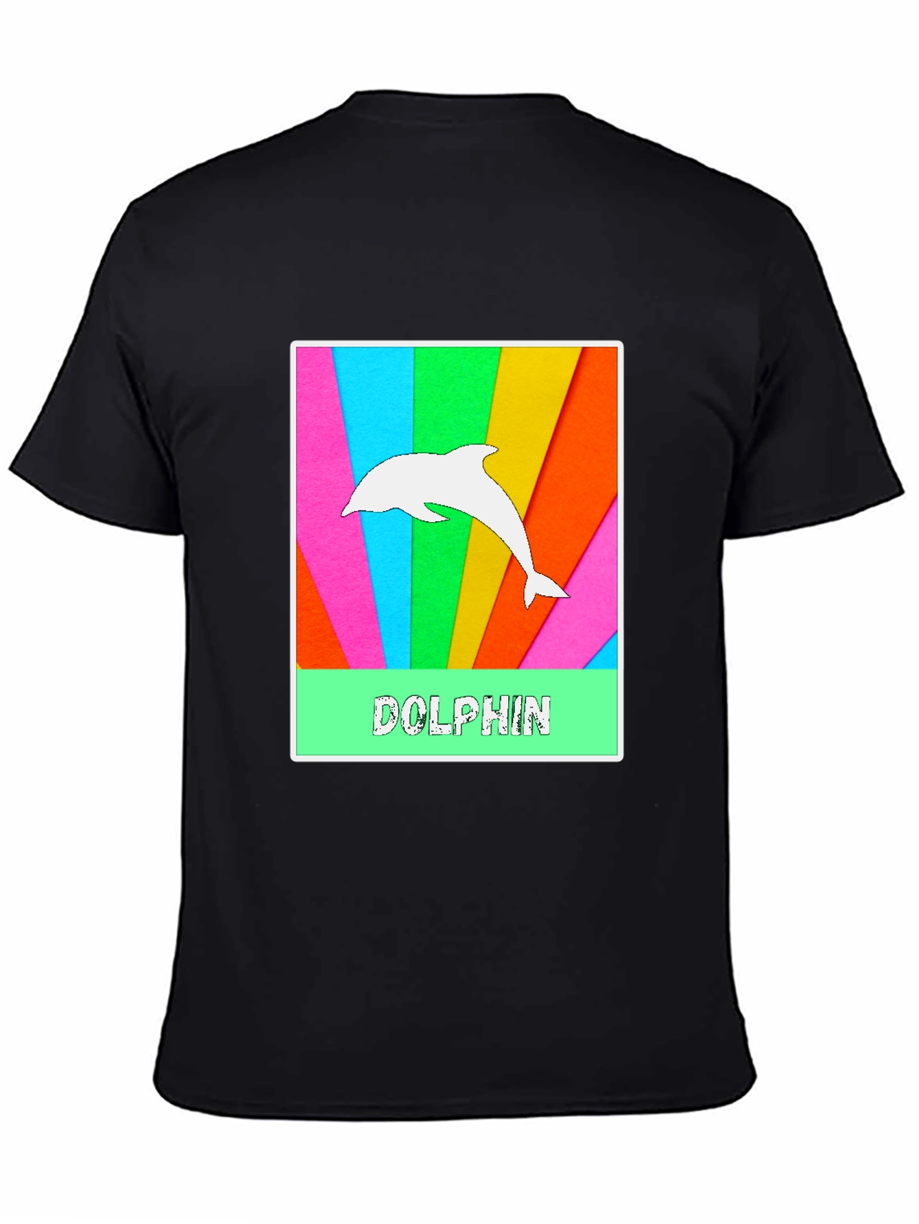Black Dolphin Graphic Tee - Colorful & Fun view 4
