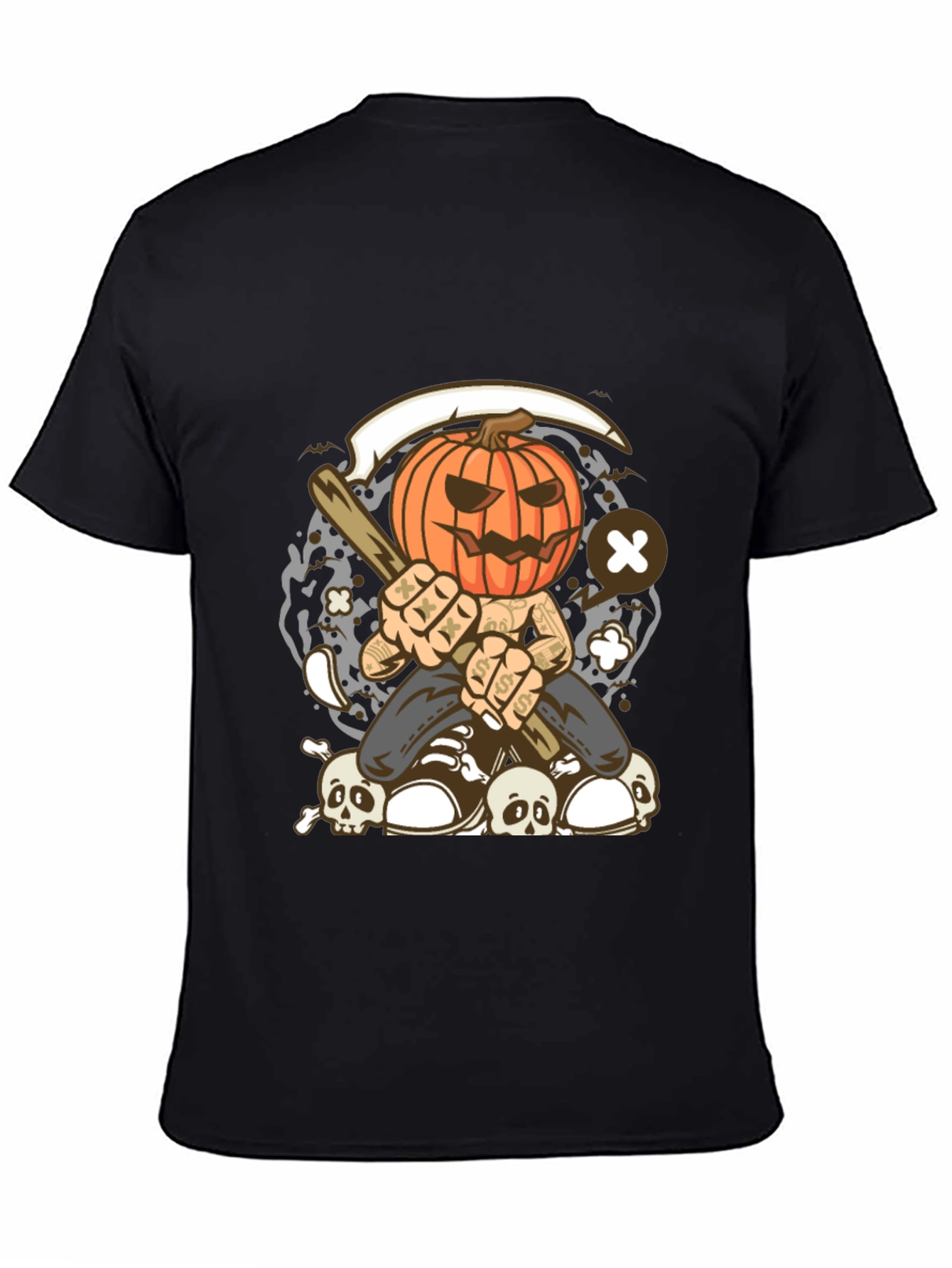 Pumpkin Head Halloween T-Shirt - 4