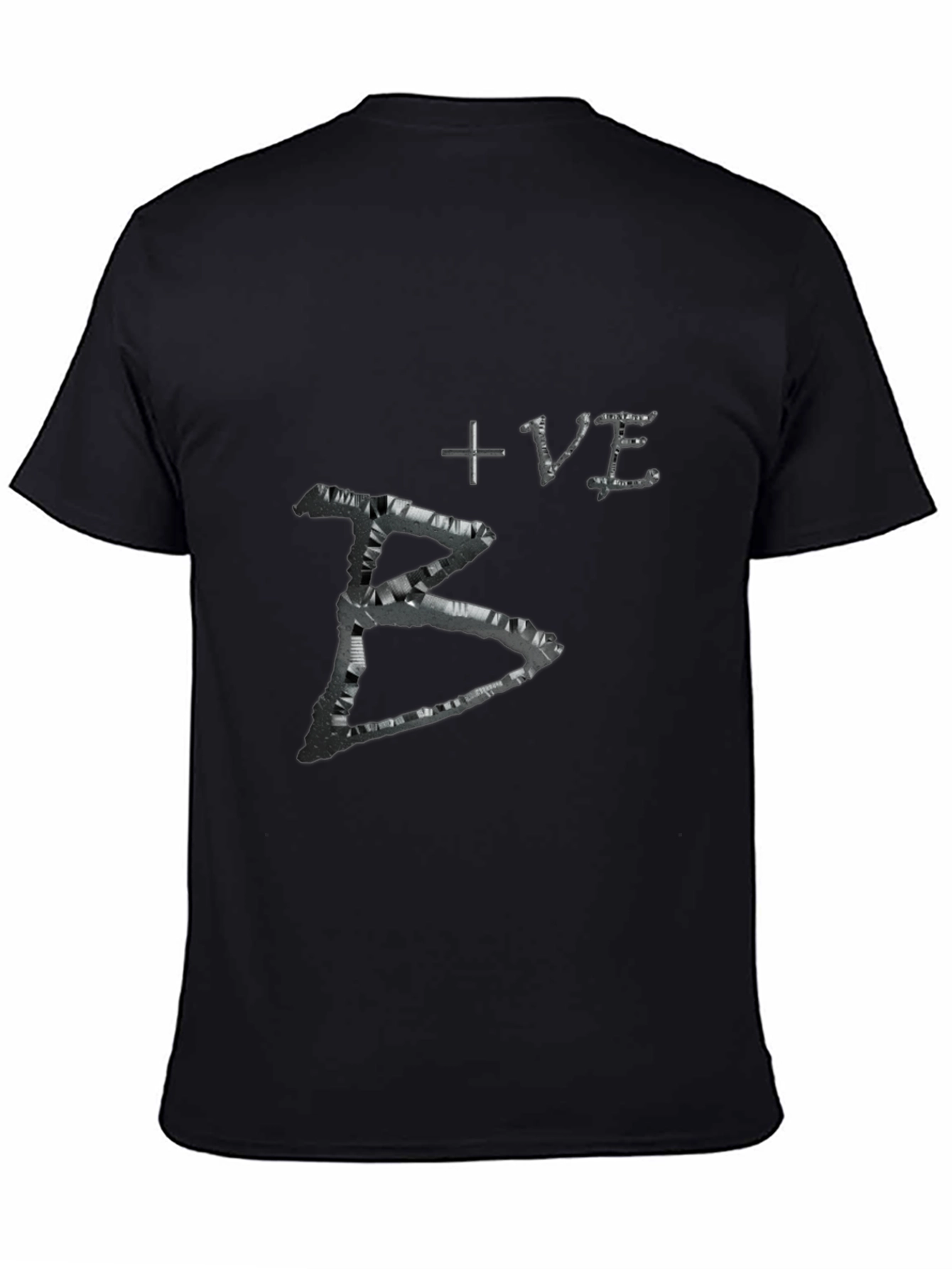 Black B+VE Graphic Tee view 4