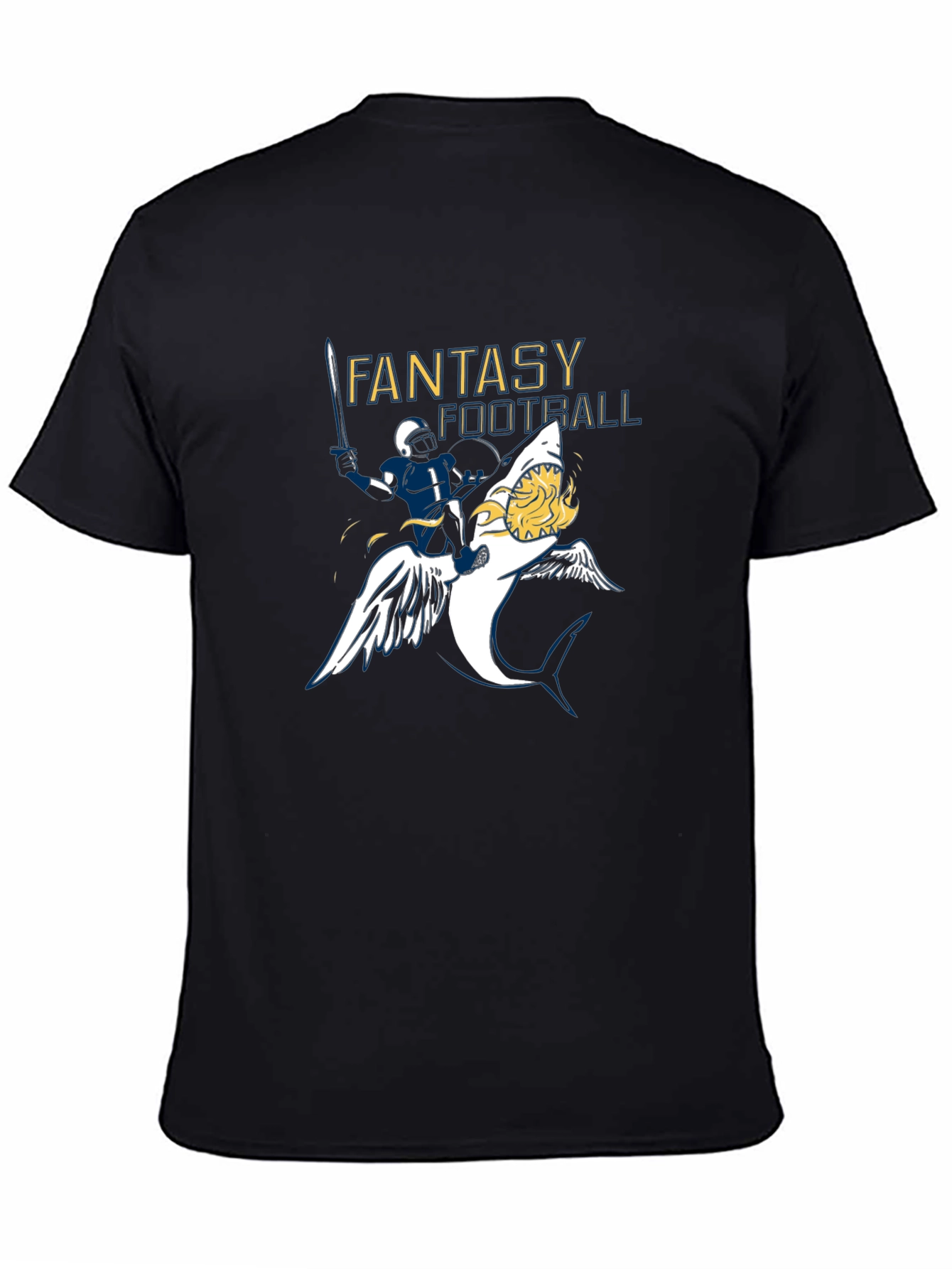 Black Fantasy Football Graphic Tee view 4