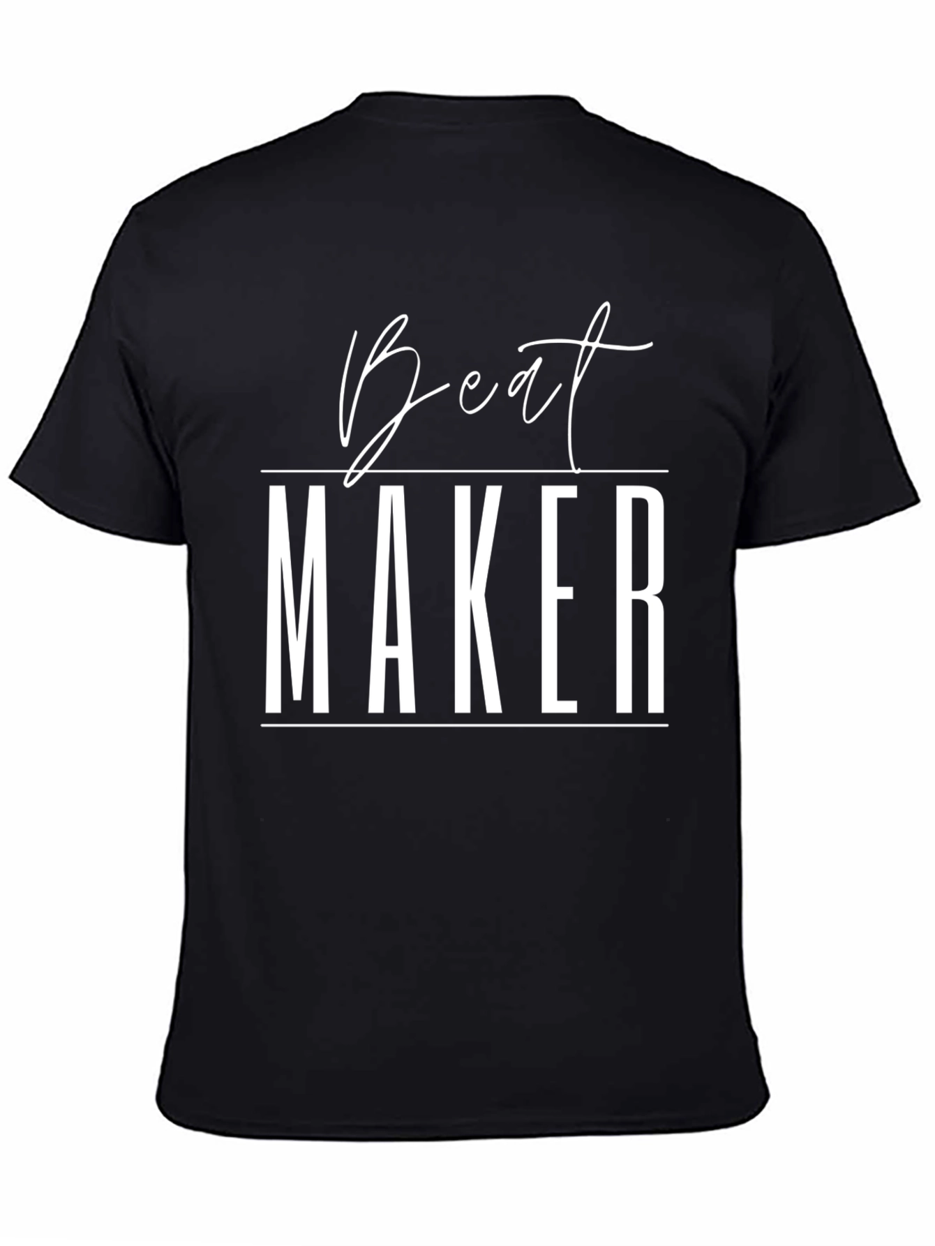 Black Beat Maker Graphic Tee - Stylish Music Producer Shirt view 4