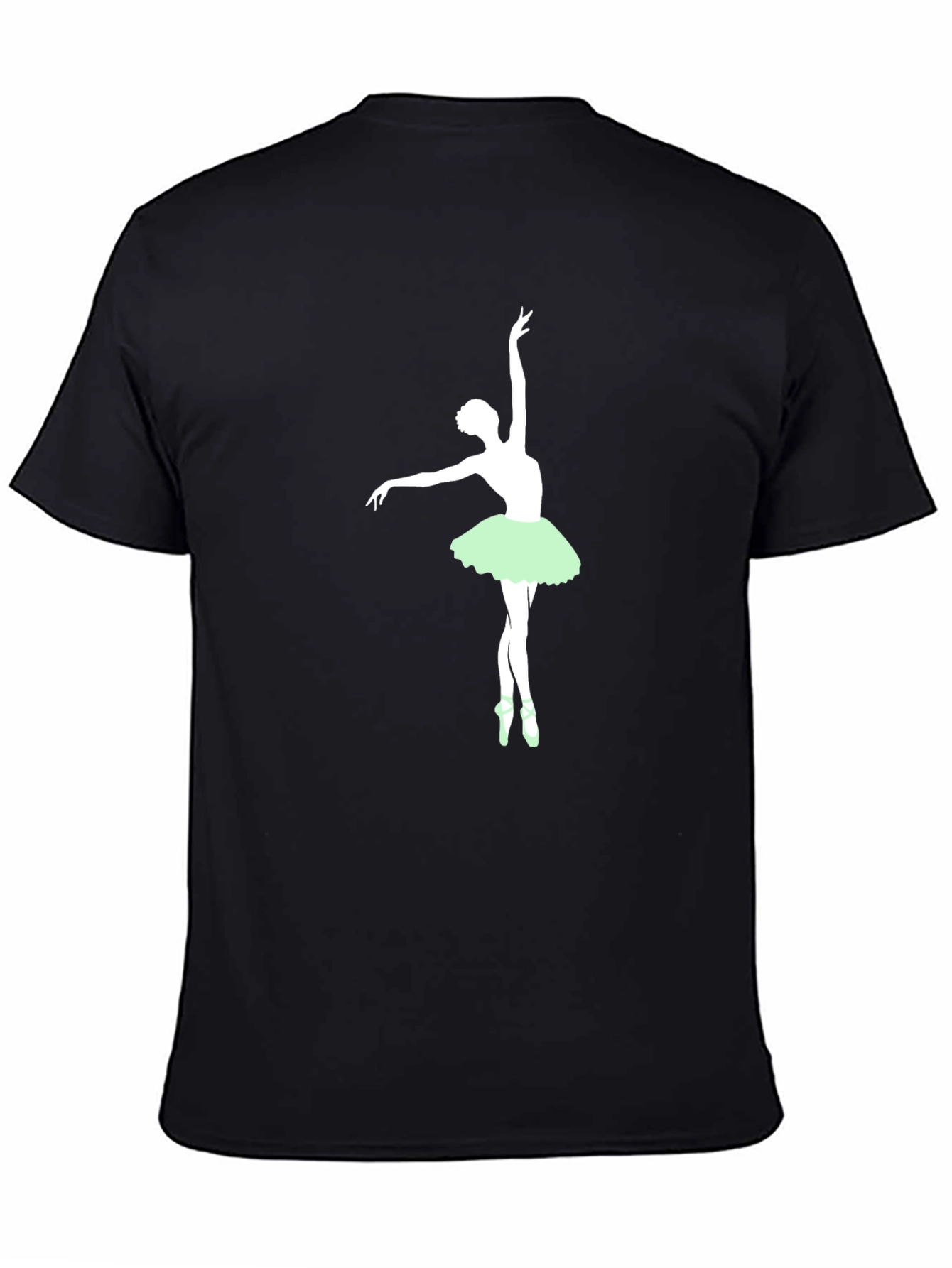 Black Ballerina Graphic Black T-Shirt view 4
