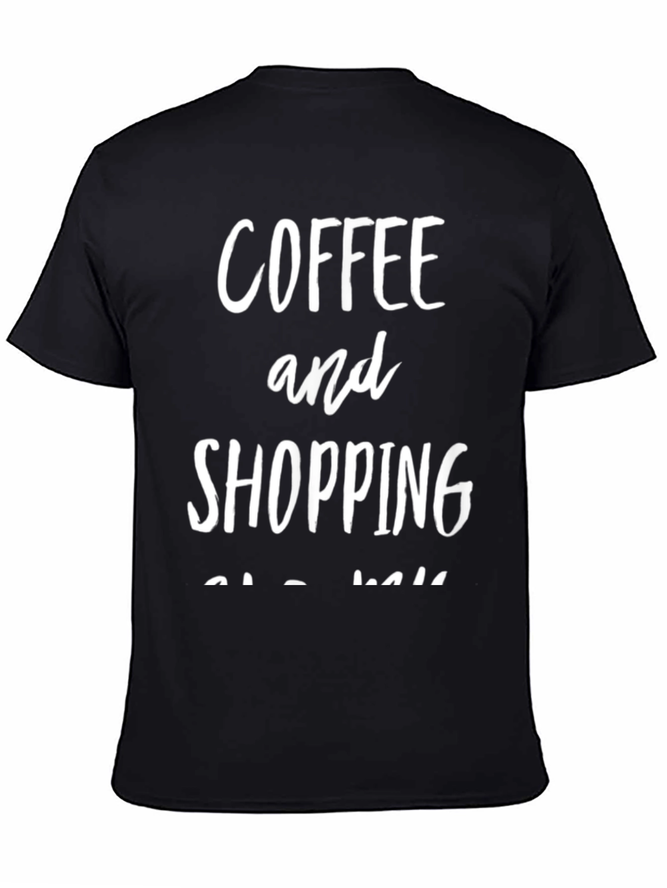 Black Coffee and Shopping T-Shirt view 4