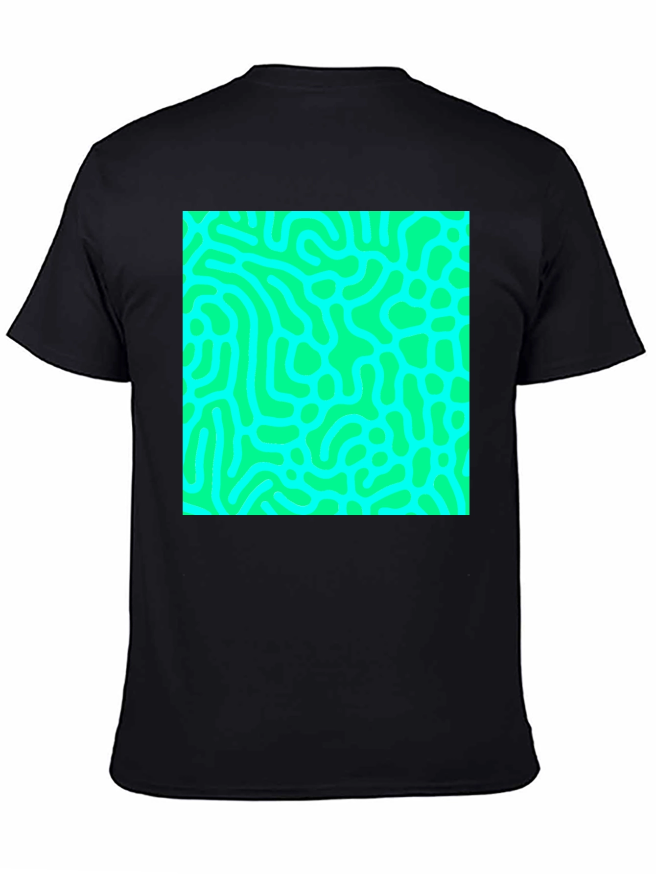 Black Abstract Pattern Tee - Stylish & Unique Design view 4