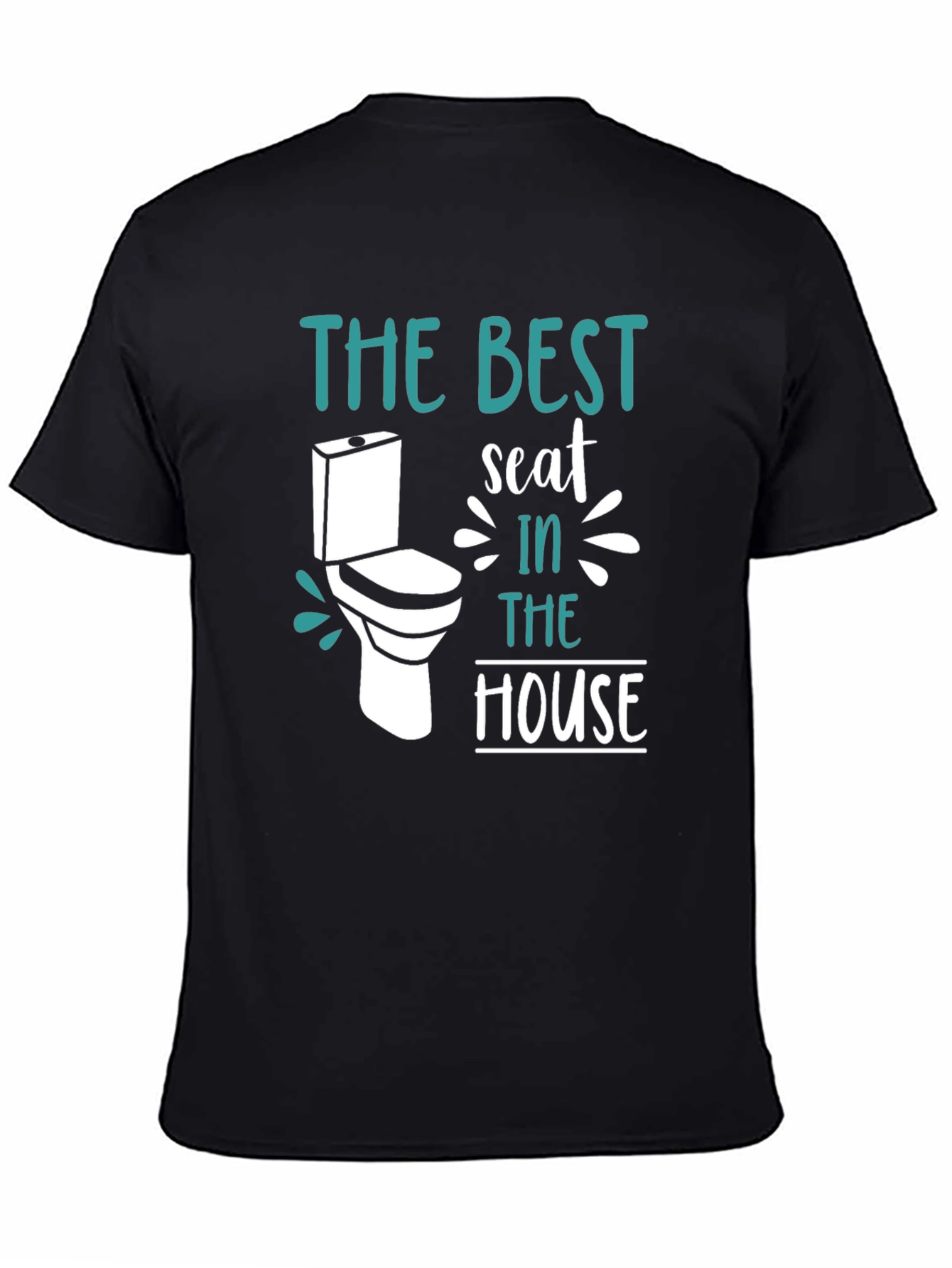 Black Best Seat in the House Graphic T-Shirt view 4