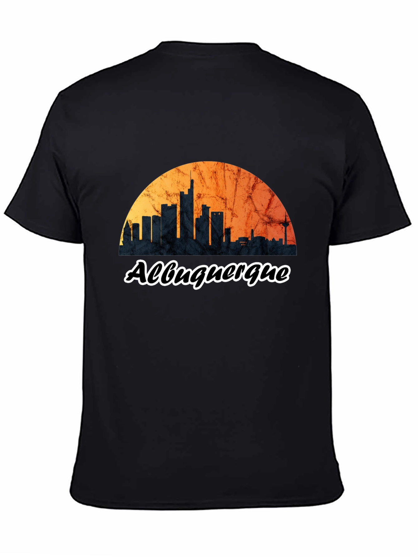 Albuquerque Skyline Black T-Shirt - 4