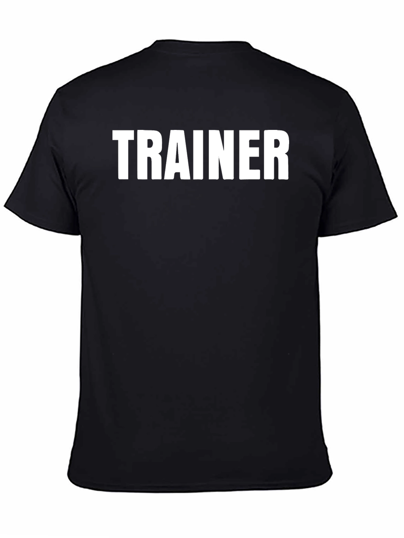 Black Trainer Crewneck T-Shirt - Black view 4