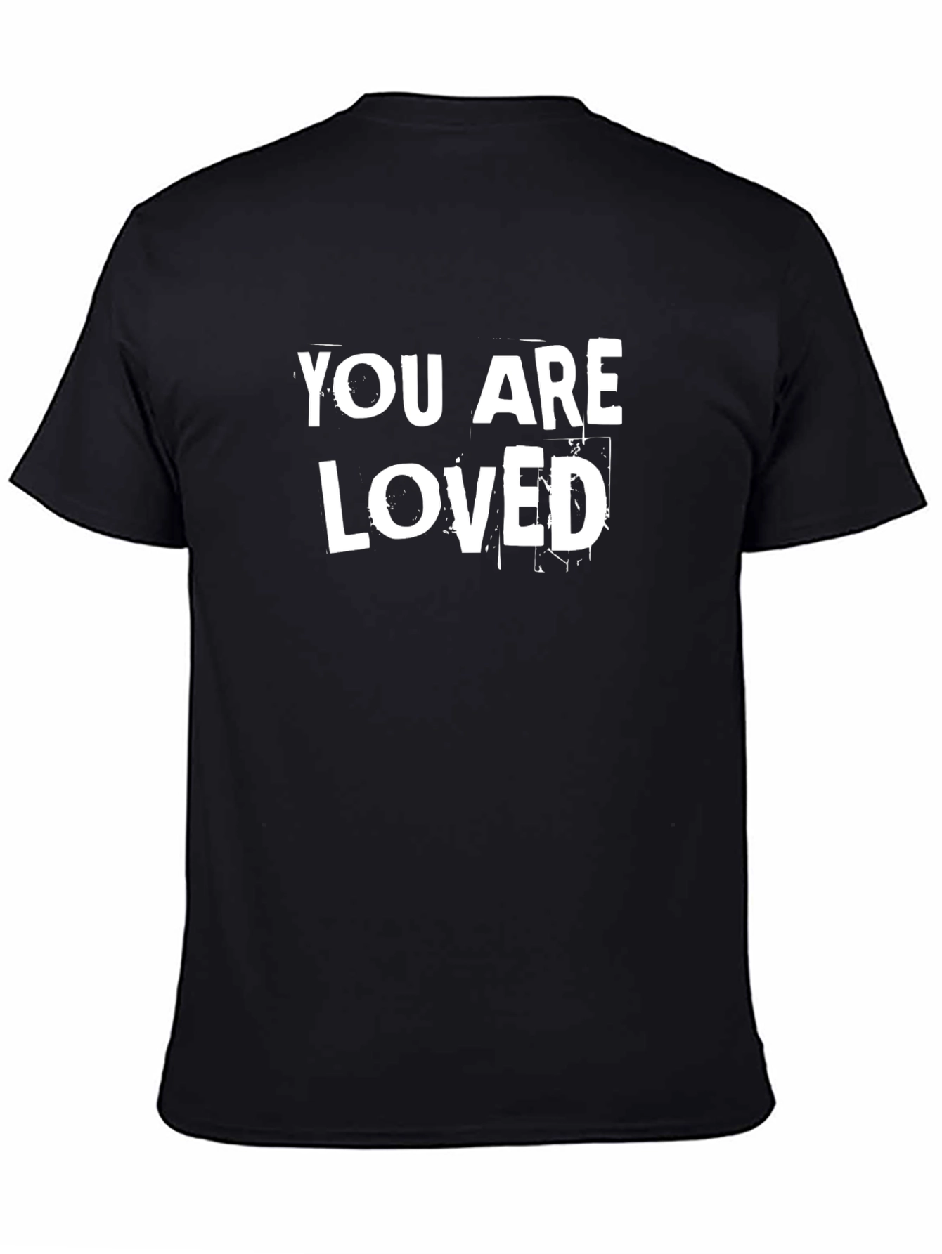 Black You Are Loved Graphic Tee - Soft Cotton Blend Shirt view 4