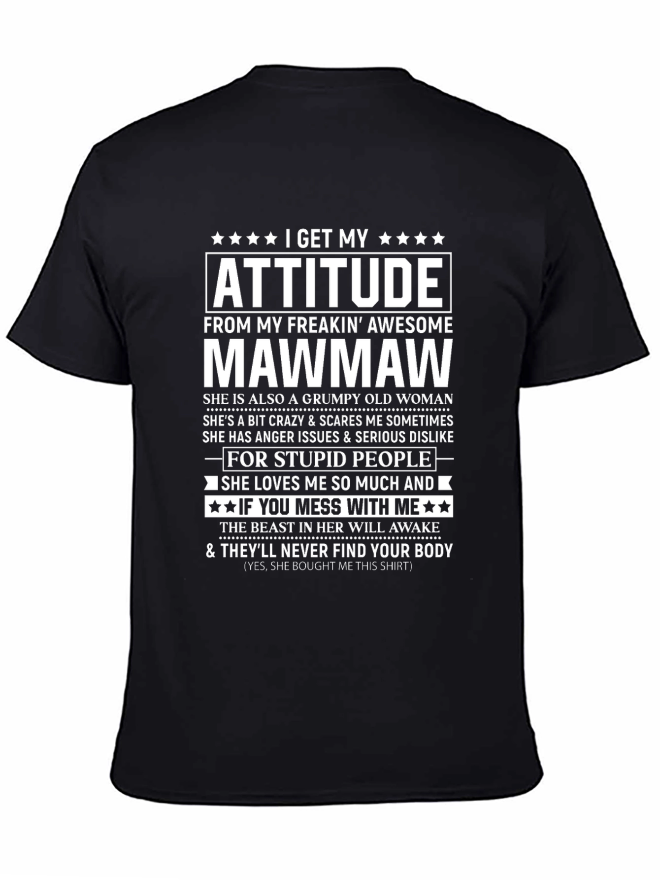 Attitude Mawmaw Graphic T-Shirt - 4