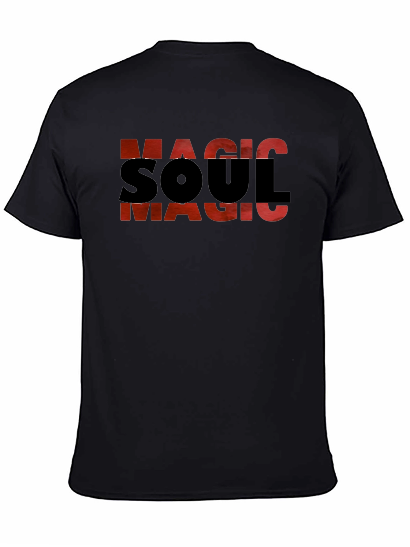 Black Magic Soul Graphic T-Shirt - Black Cotton Blend view 4