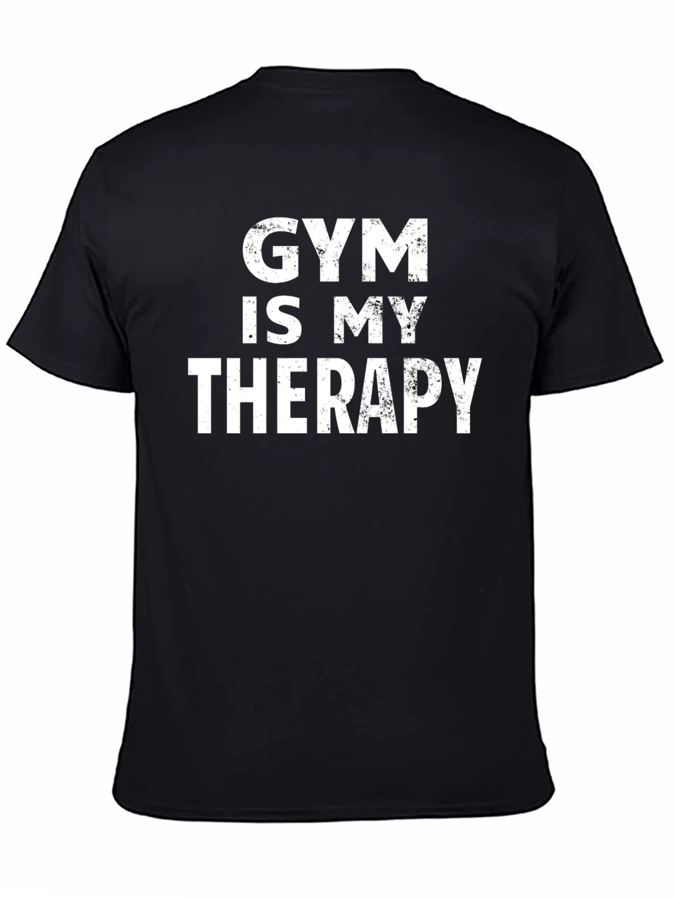Black Gym is My Therapy Graphic Tee view 4