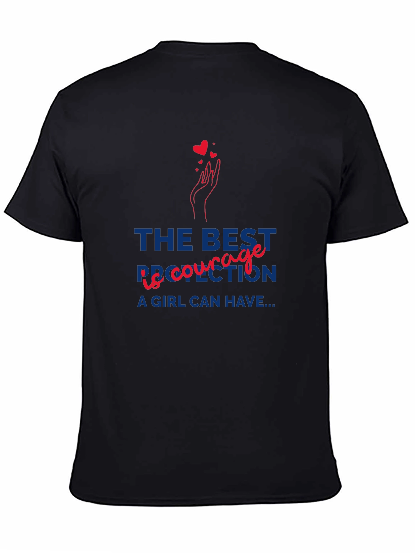 Black Courage Graphic Tee - Empowering Women's T-Shirt view 4