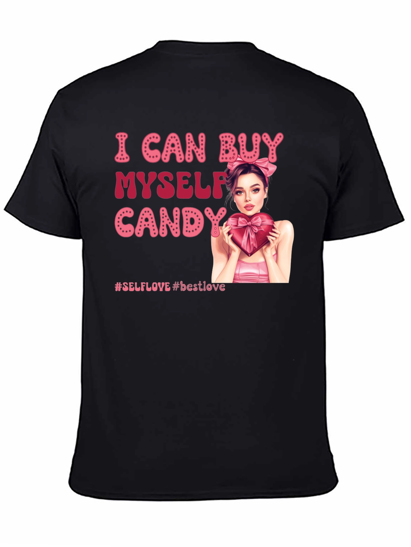 Black I Can Buy Myself Candy Graphic Tee view 4