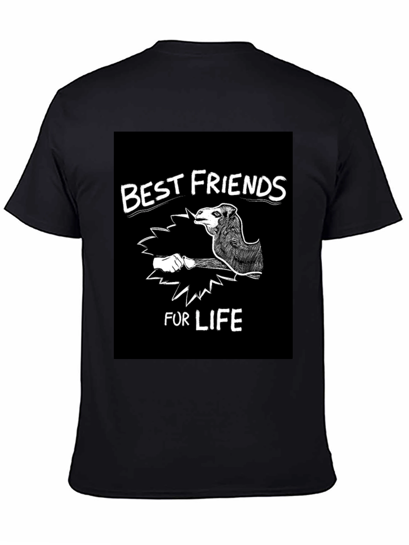 Black Best Friends for Life T-Shirt view 4