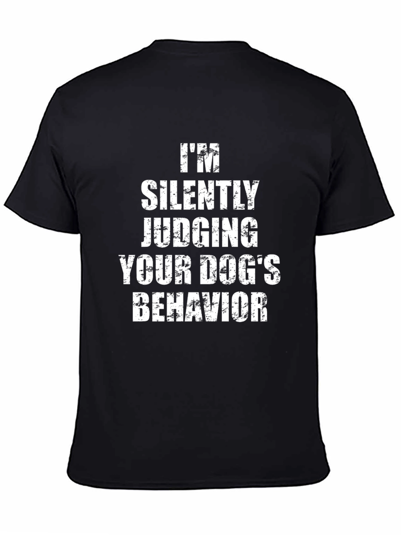 Black Dog Lover Novelty Tee: Silently Judging Your Dog's Behavior view 4
