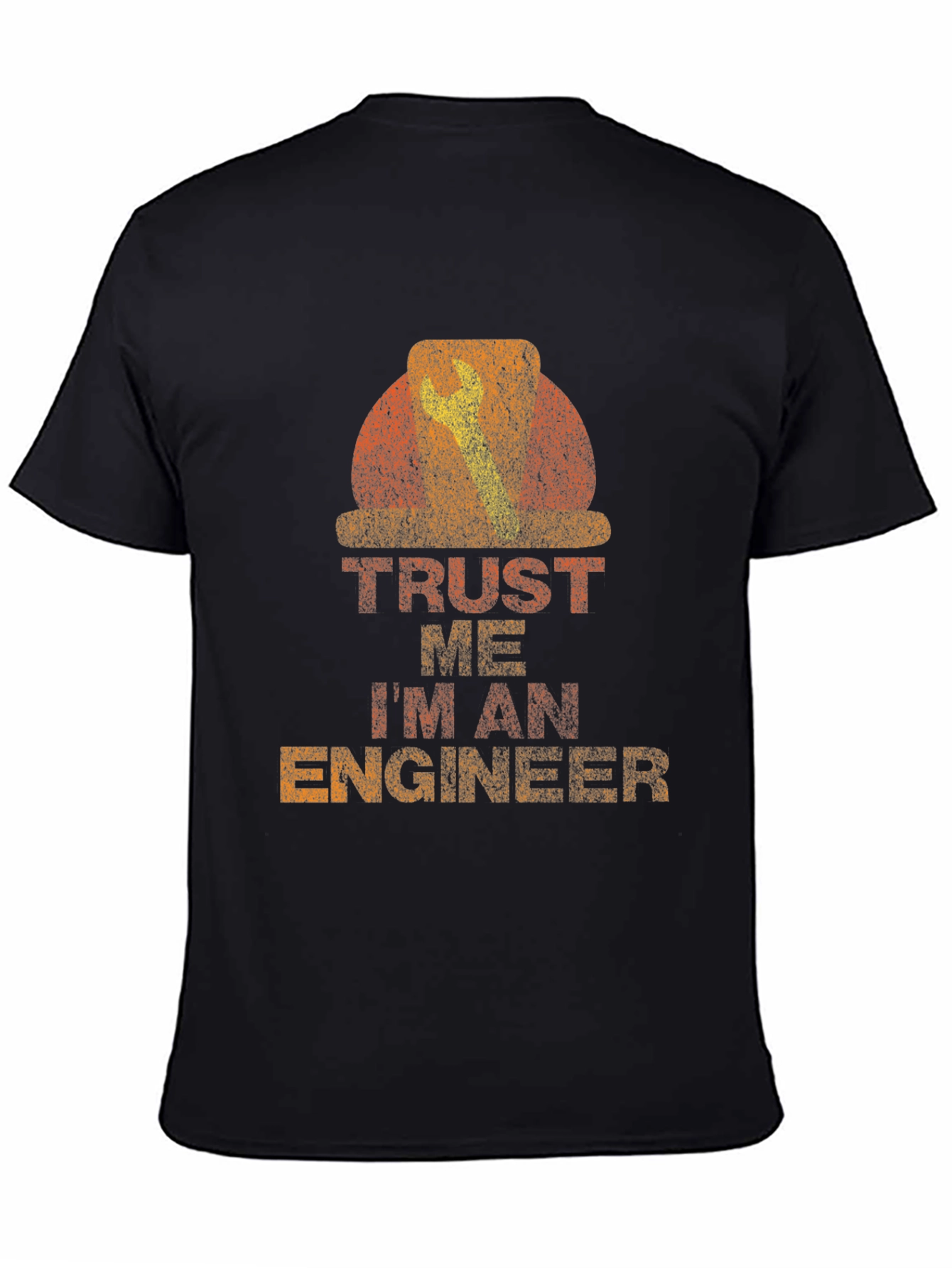 Black Trust Me I'm An Engineer Graphic Tee view 4