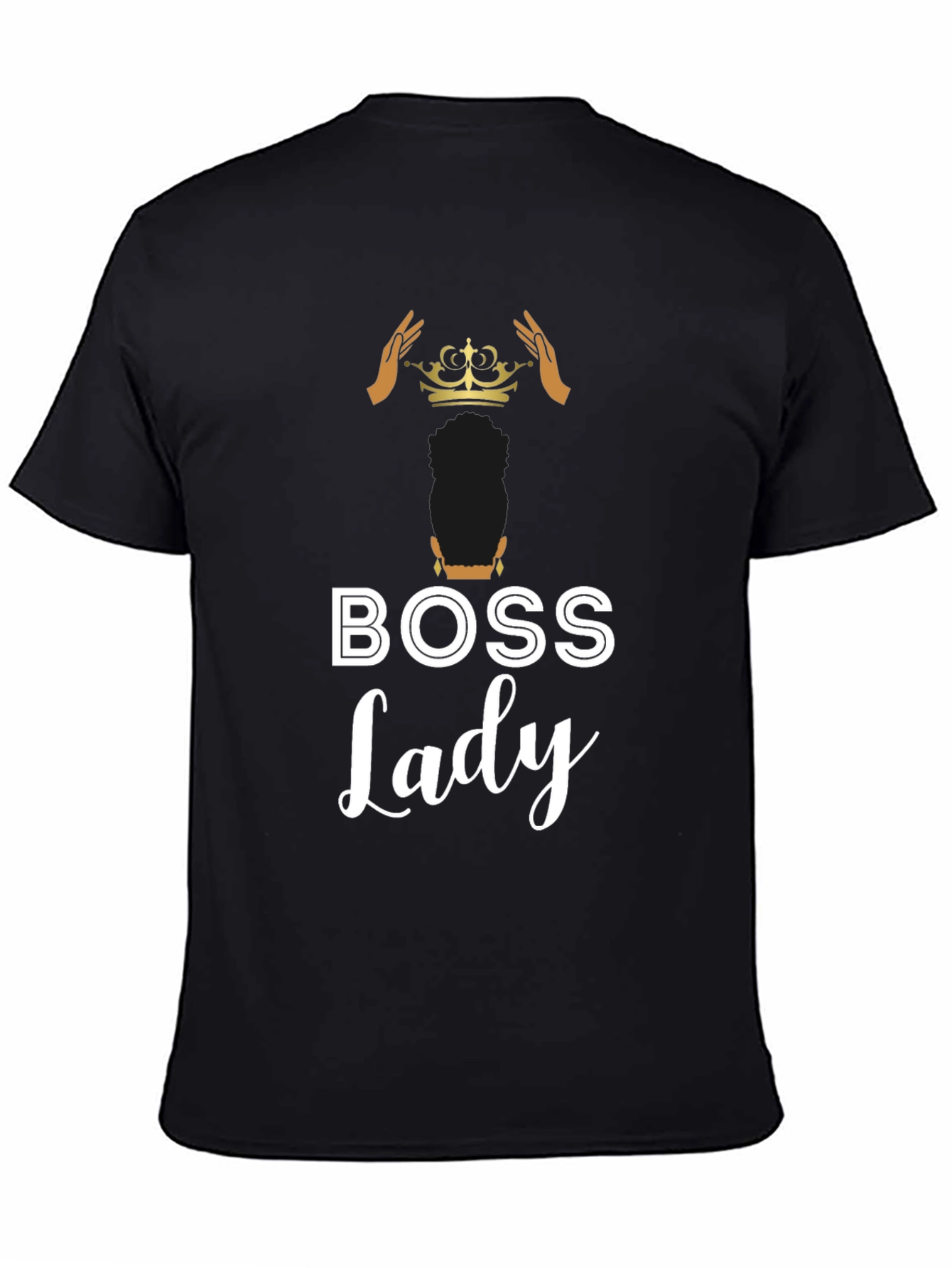 Black Boss Lady Graphic Tee - Black view 4