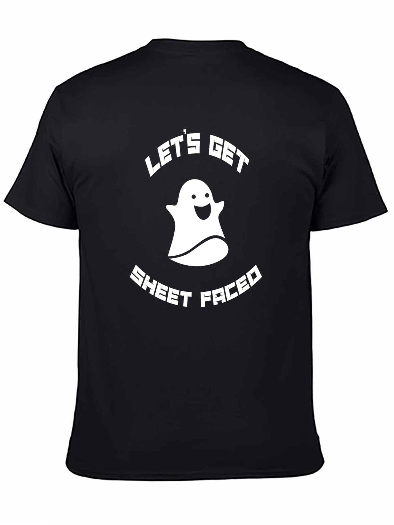 Black Let's Get Sheet Faced T-Shirt view 4