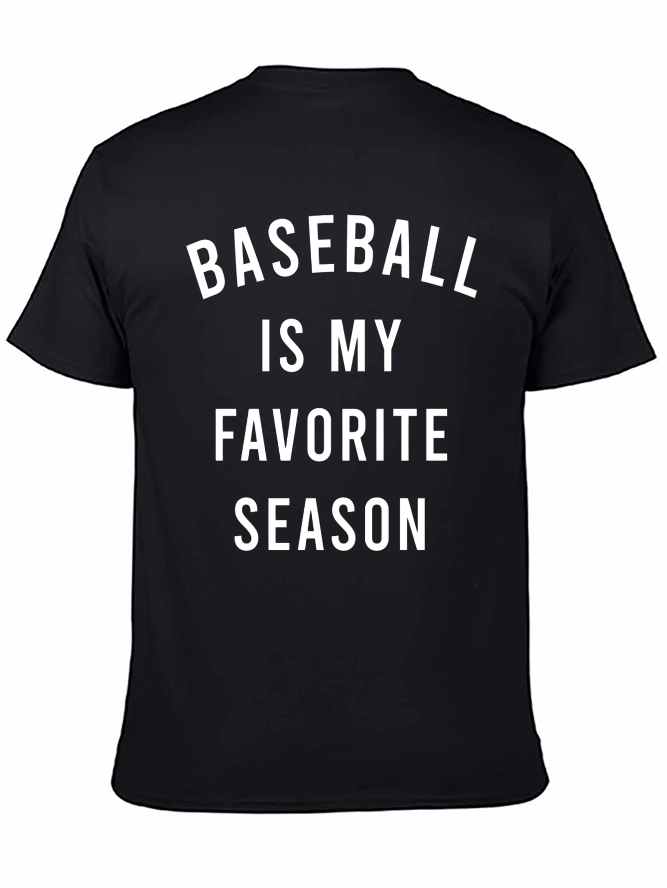 Black Baseball Is My Favorite Season T-Shirt view 4