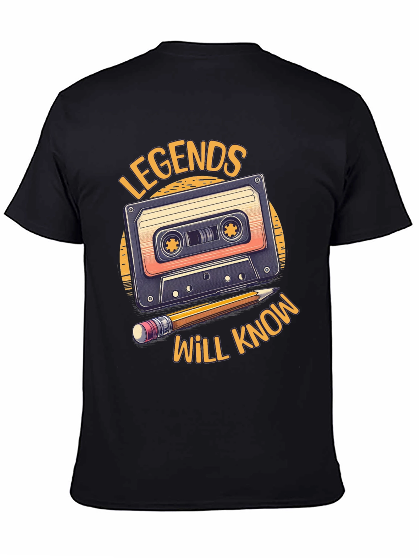 Black Legends Cassette Tape T-Shirt view 4