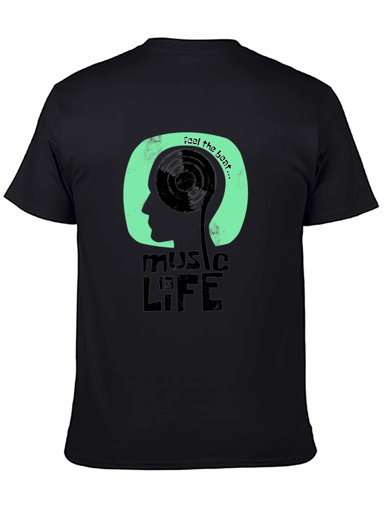 Black Music is Life Graphic T-Shirt view 4
