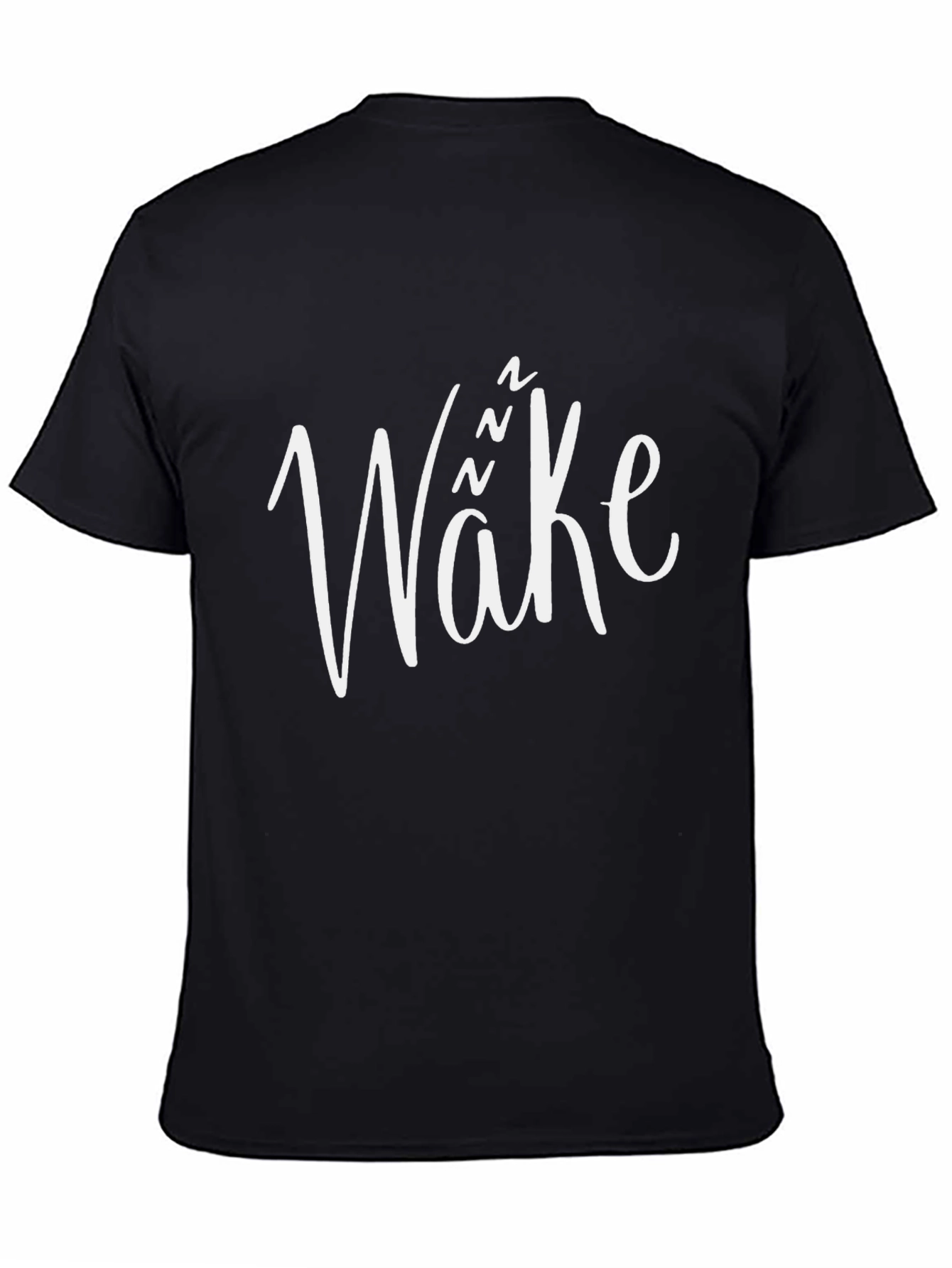 Black Wake Up Black Crew Neck Short Sleeve T-Shirt view 4