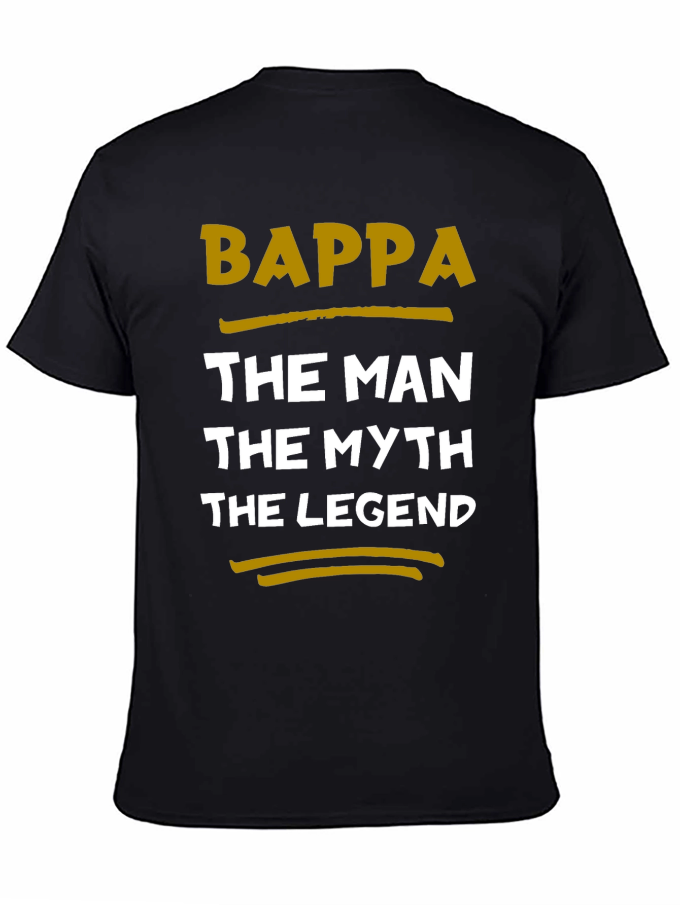 Black Bappa The Man, Myth, Legend Graphic Tee view 4