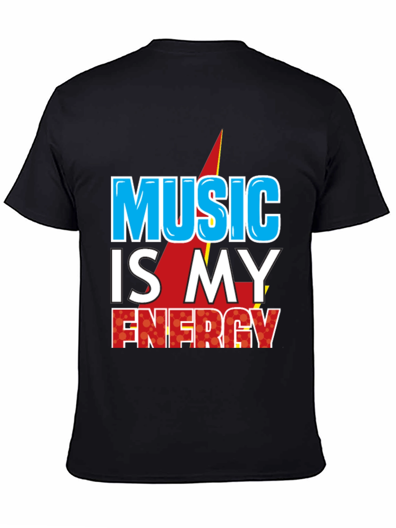 Black Music is My Energy Graphic Tee - Black view 4