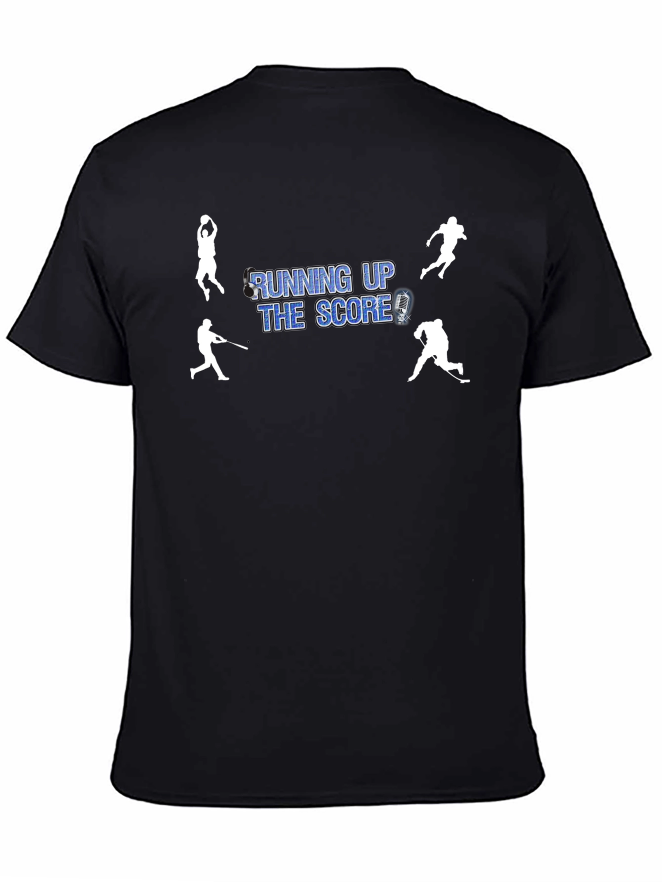 Black Running Up The Score Black T-Shirt view 4