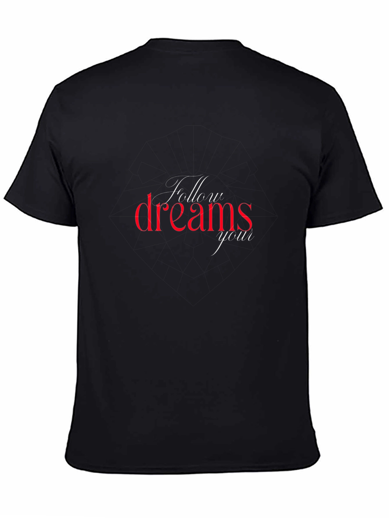 Black Follow Your Dreams Graphic Tee - Black view 4