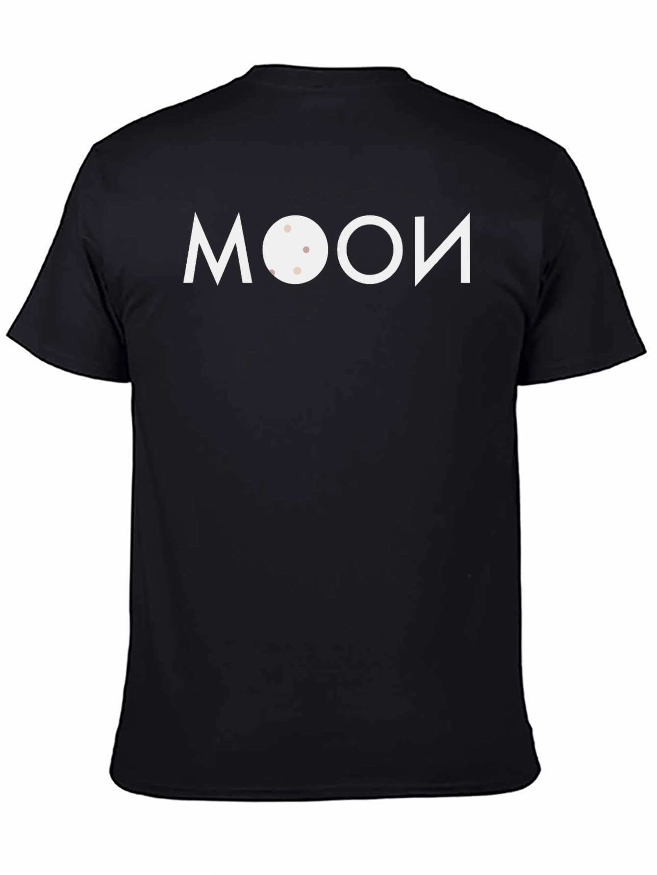 Black Moon Graphic Black T-Shirt, Unique Design view 4
