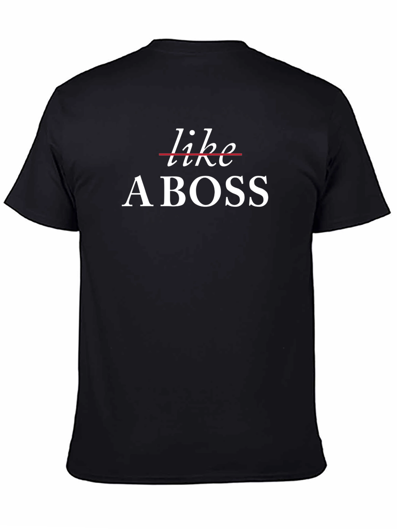 Black Like a Boss Graphic Tee - Men's Black Cotton T-Shirt view 4