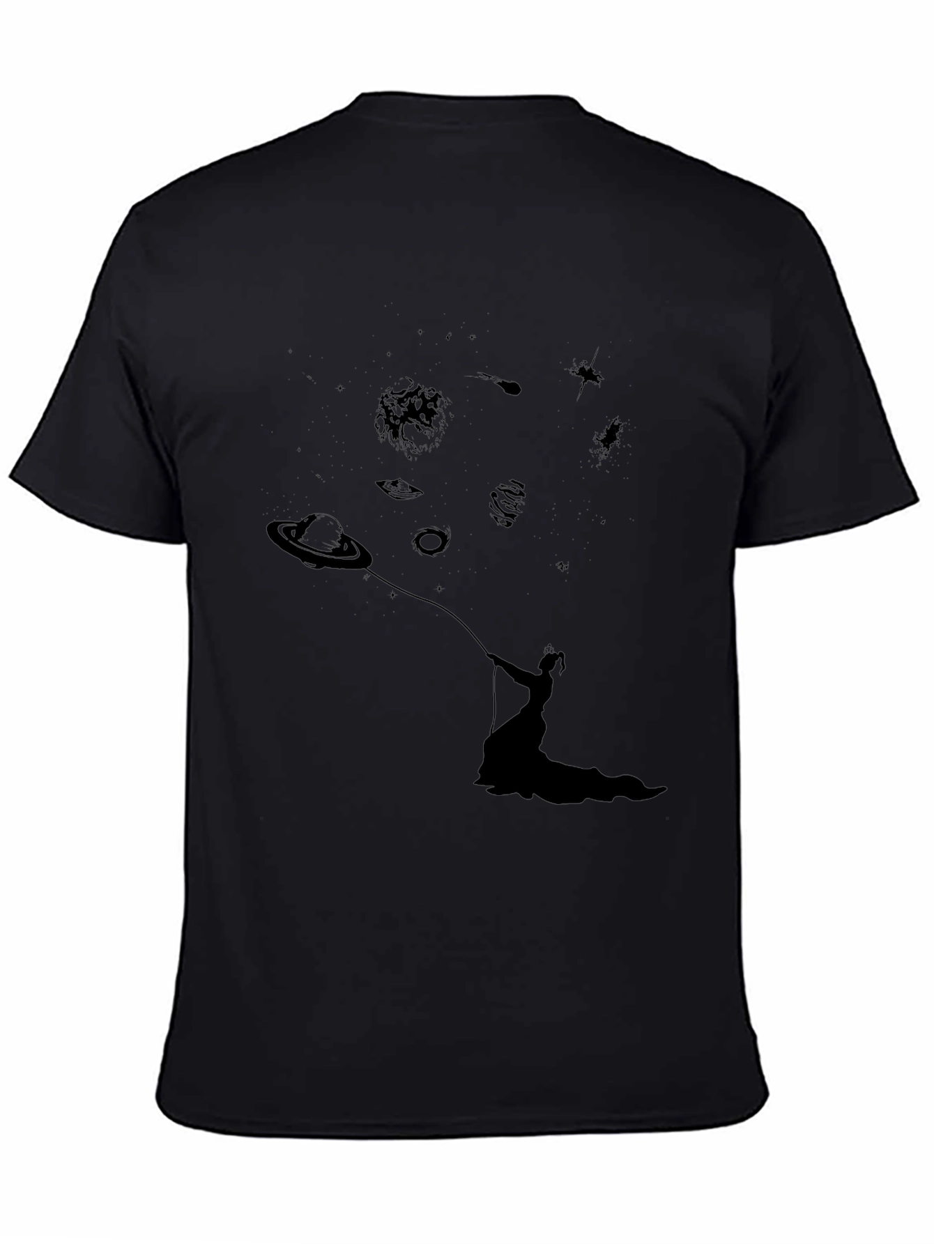 Black Cosmic Dreamer Graphic Tee view 4