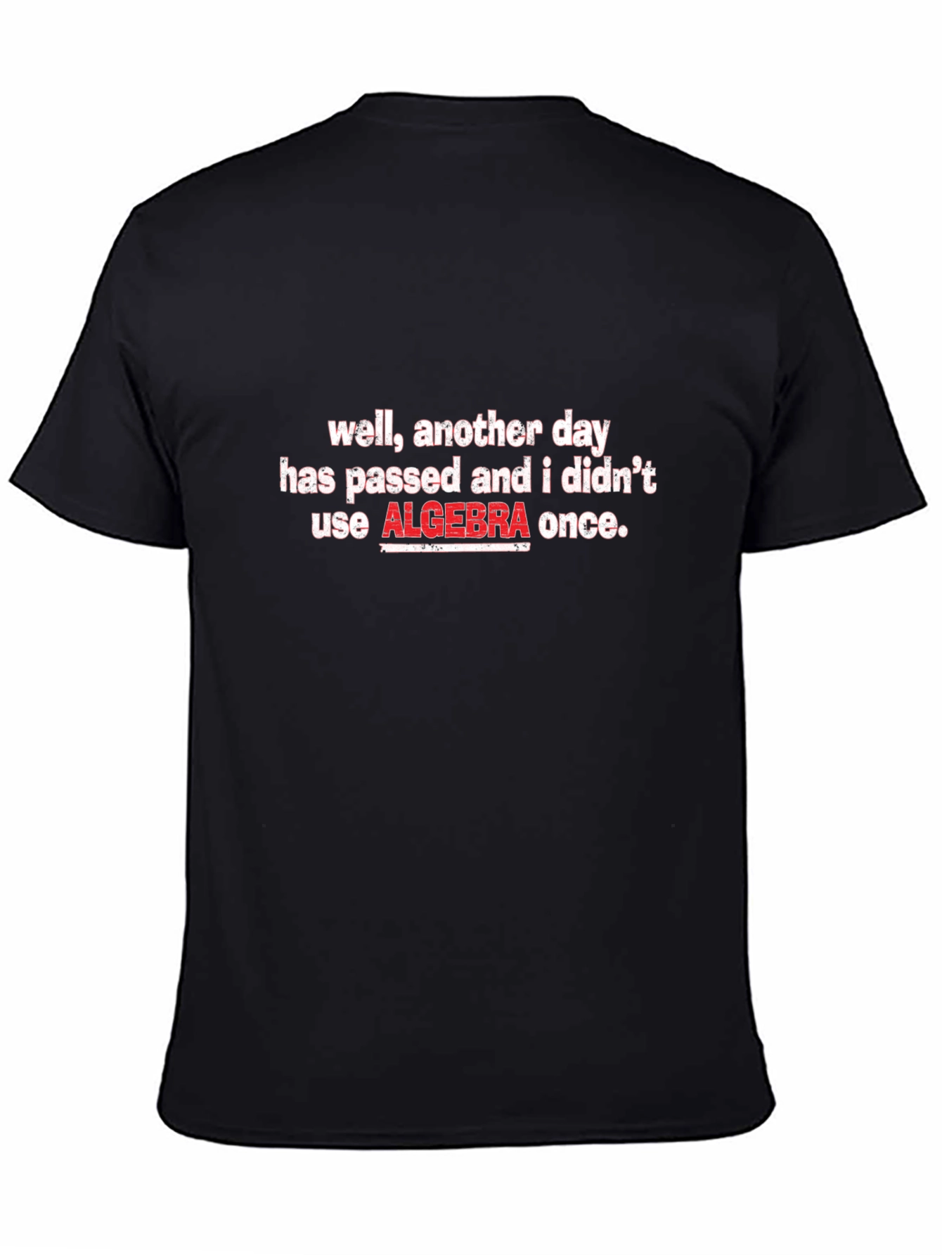 Black Funny Algebra T-Shirt - Math Humor Tee view 4