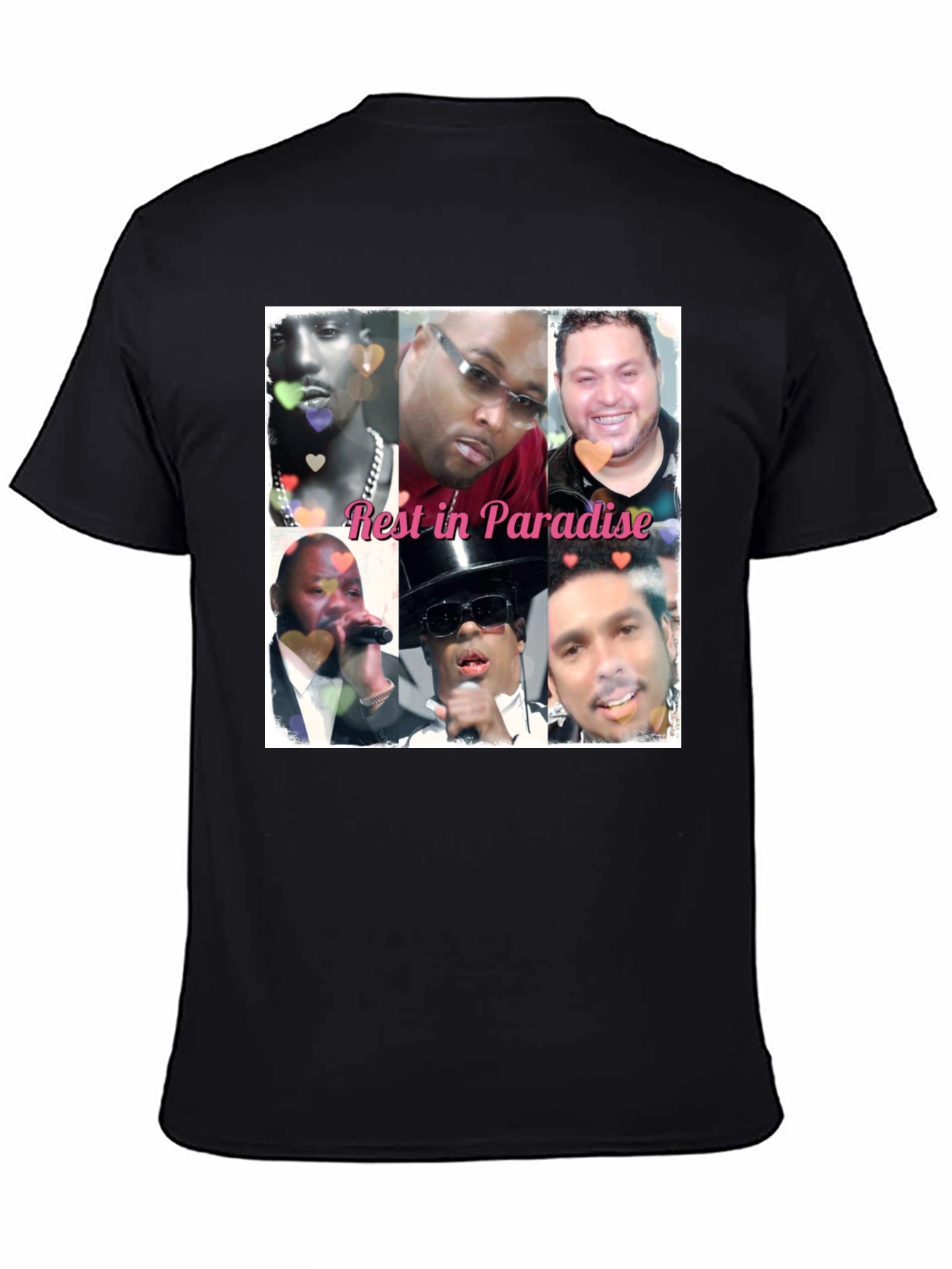 Black Rest in Paradise Memorial Tribute T-Shirt view 4