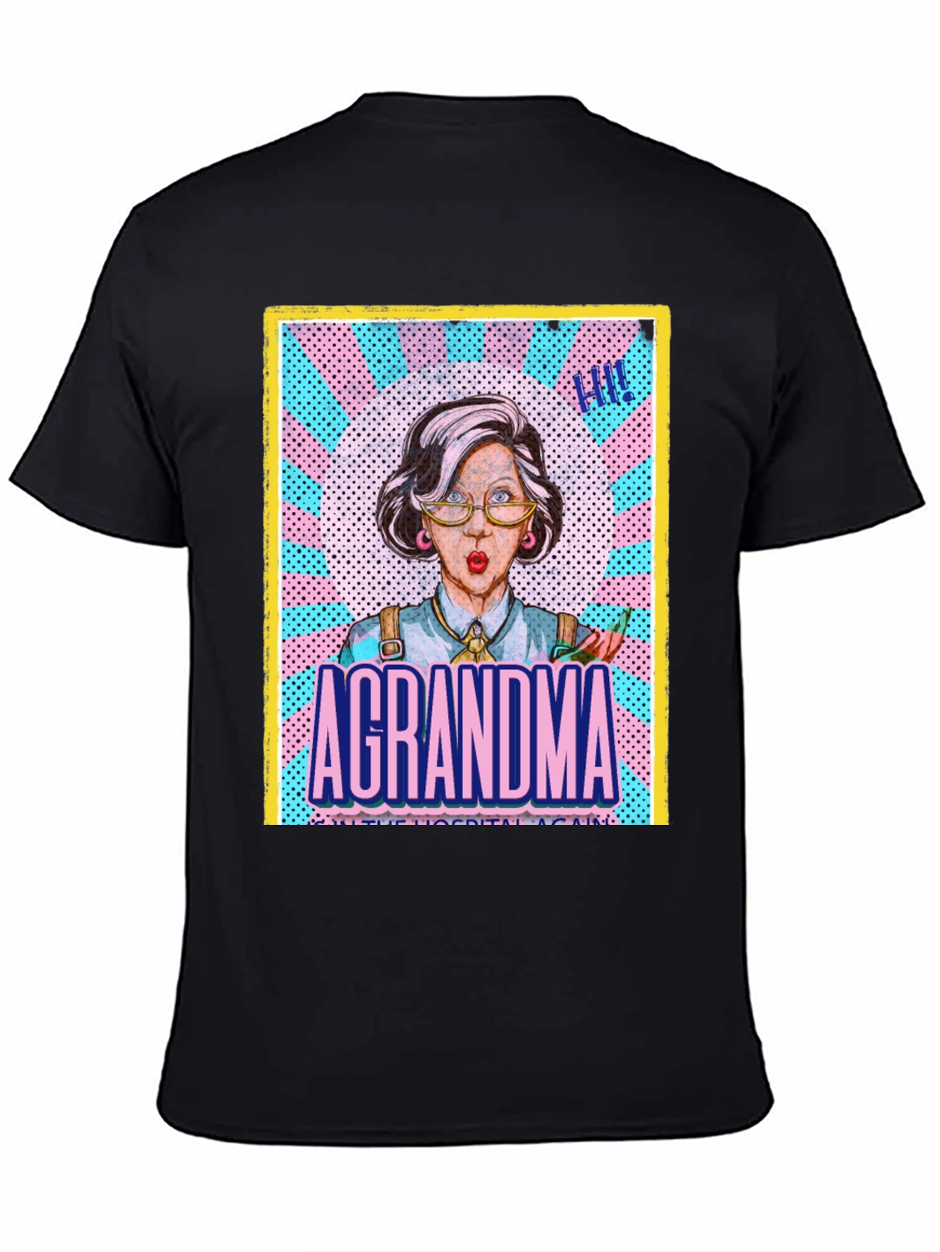 Black A GRANDMA T-Shirt - Unisex view 4