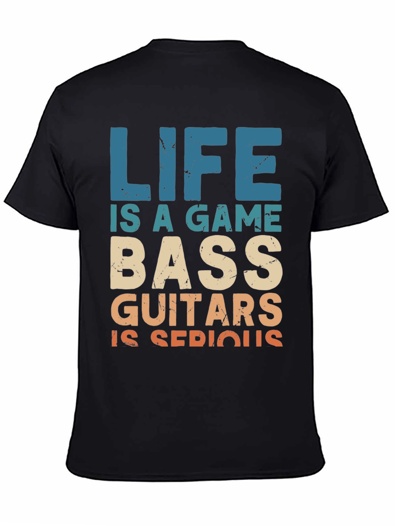 Black Bass Guitars T-Shirt: Life is a Game view 4